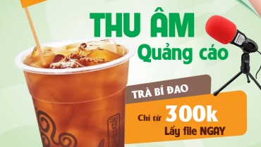 Thu âm quảng cáo Trà Bí Đao - MC nữ giọng miền Nam - TVC24 thu âm khai trương, Khuyến mại, xả hàng
