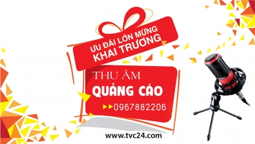 Thu âm quảng cáo khai trương thời trang Evy Trali - Giọng đọc MC nữ - Phong thu âm TVC24