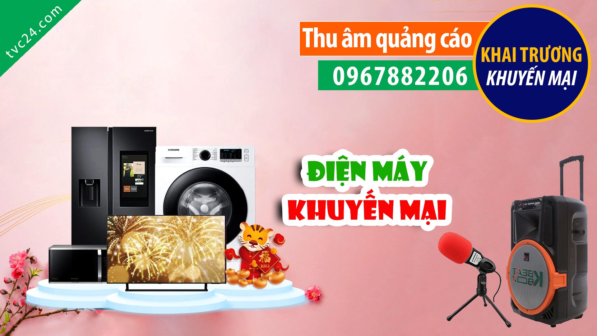 Thu âm Quảng cáo khai trương điện máy Tuấn Phát Tài