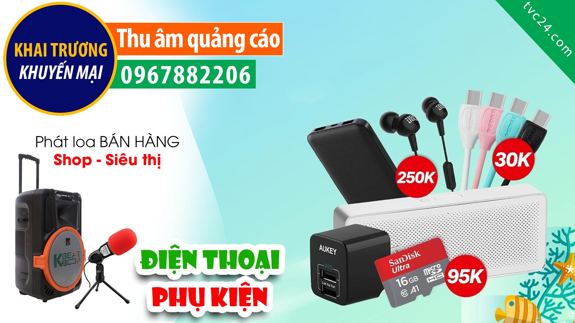 Thu âm Quảng cáo điện thoại phụ kiện Tâm Trang mobile