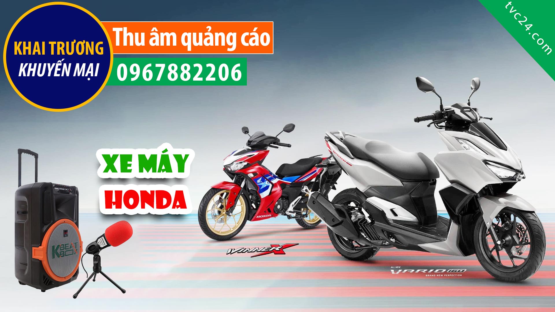 Thu âm Quảng cáo xe máy điện Honda Viễn Thuận Phát Vân Canh TVC24