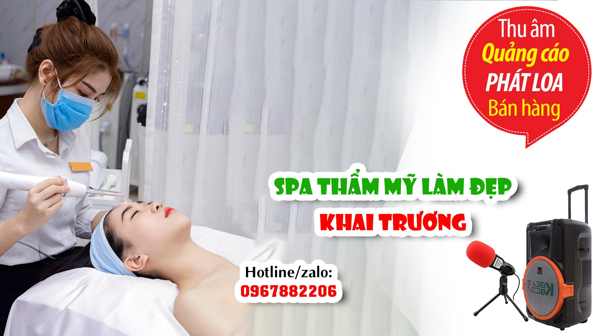 Thu âm Quảng cáo khai trương Beauty Spa Thanh Huyền I MC đọc phát thanh BÁN HÀNG hấp dẫn