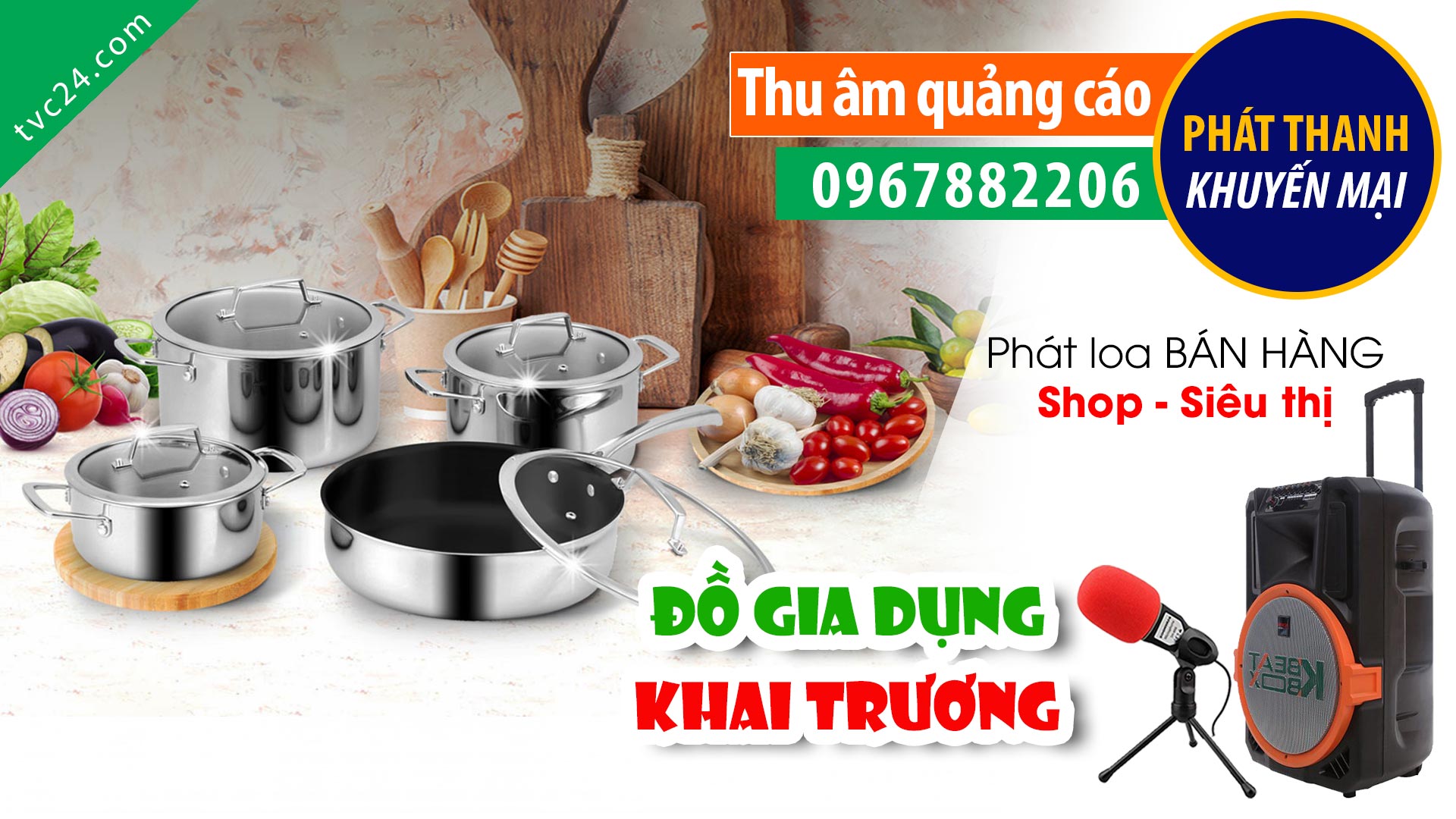 Thu âm Quảng cáo đồ gia dụng 7 seven plus MC nữ đọc lôi cuốn