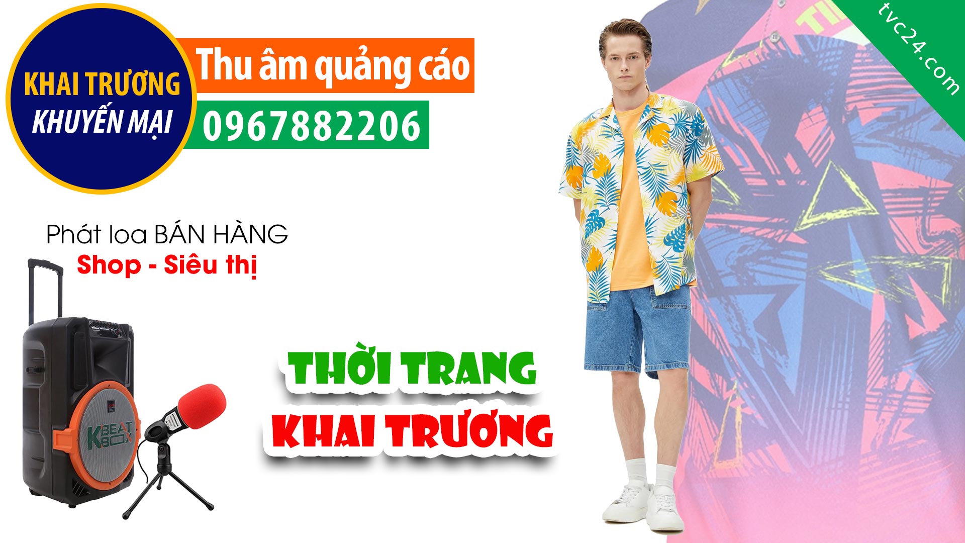 Thu âm Quảng cáo Khai trương Shop thời trang Nam Minh Anh