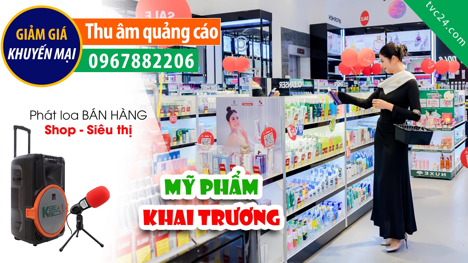 Thu âm quảng cáo shop Mỹ phẩm Linh Nghĩa