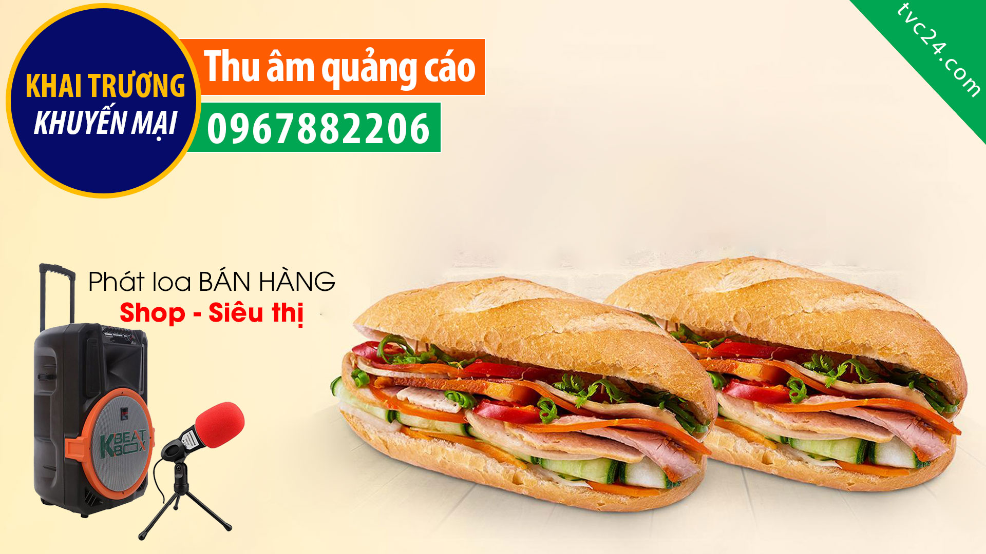 KHAI TRƯƠNG CỬA HÀNG MC giọng đọc hấp dẫn khuyến mại giảm giá HOT