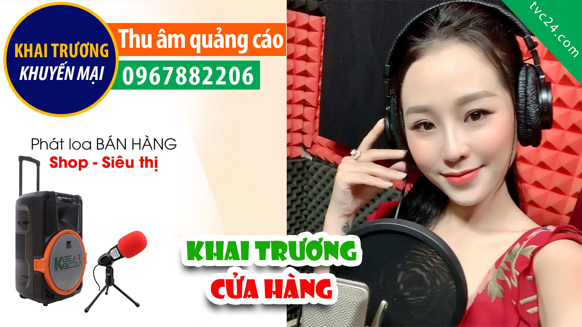 Thu âm khai trương chi nhánh mời