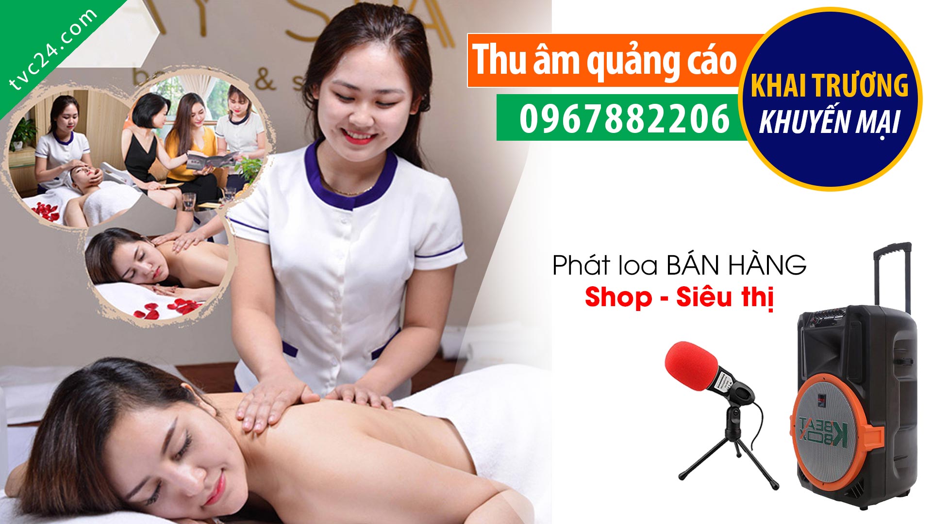 Thu âm Quảng cáo Vân lavi spa MC đọc cực hay