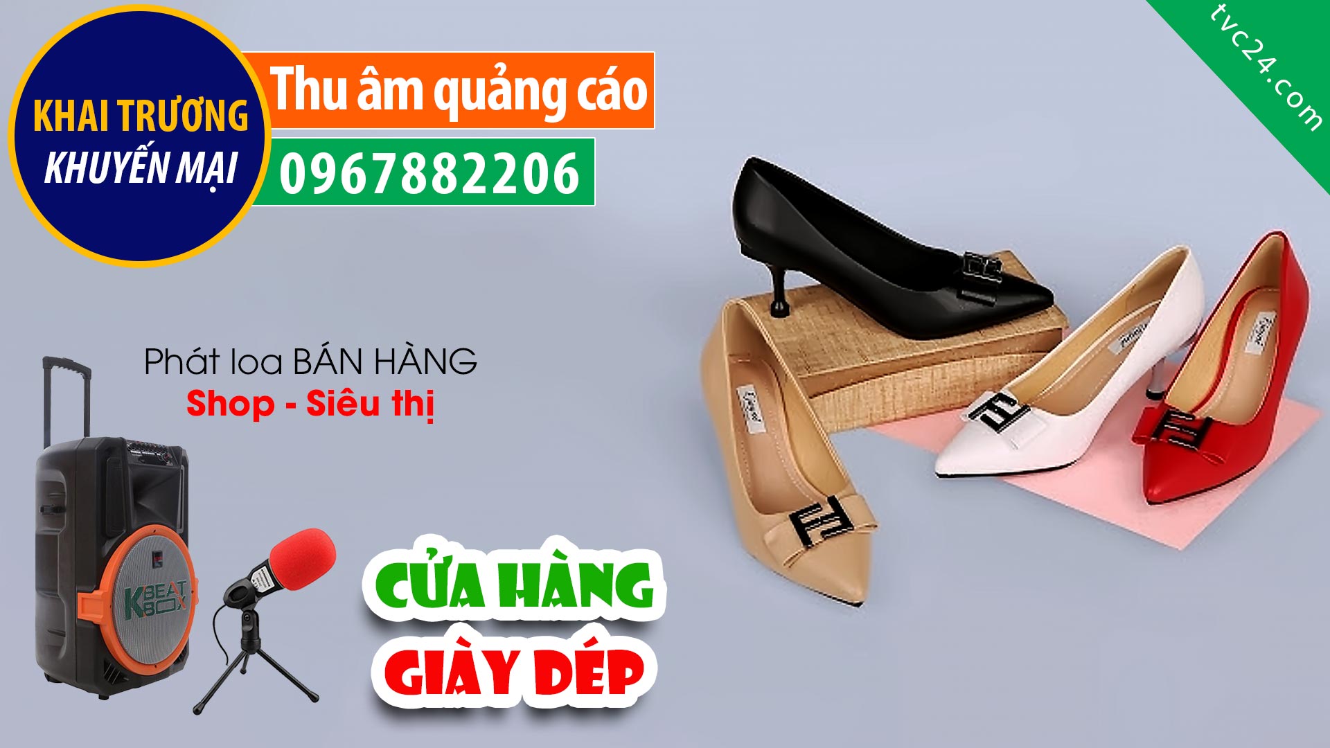  Thu âm quảng cáo bán hàng shop giày H&G store MC Nữ