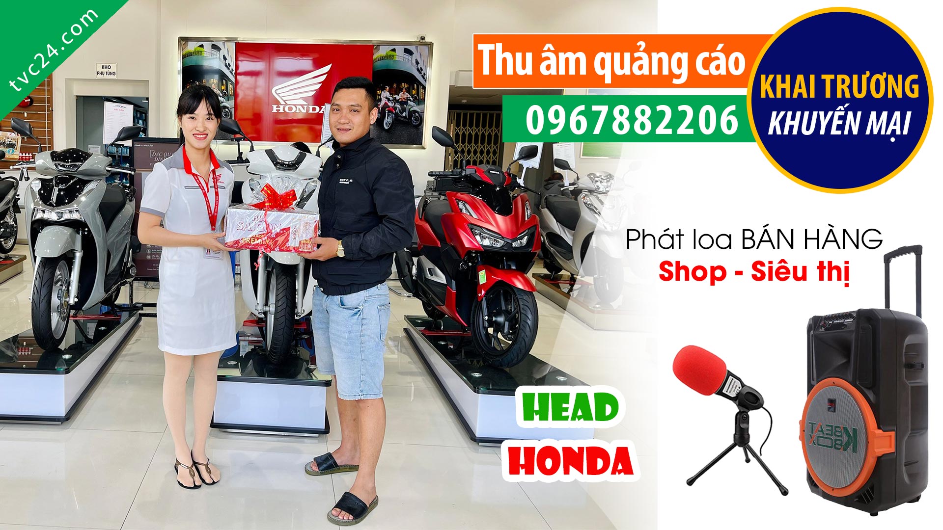  Thu âm Quảng cáo HEAD Honda Tâm Anh sinh nhật