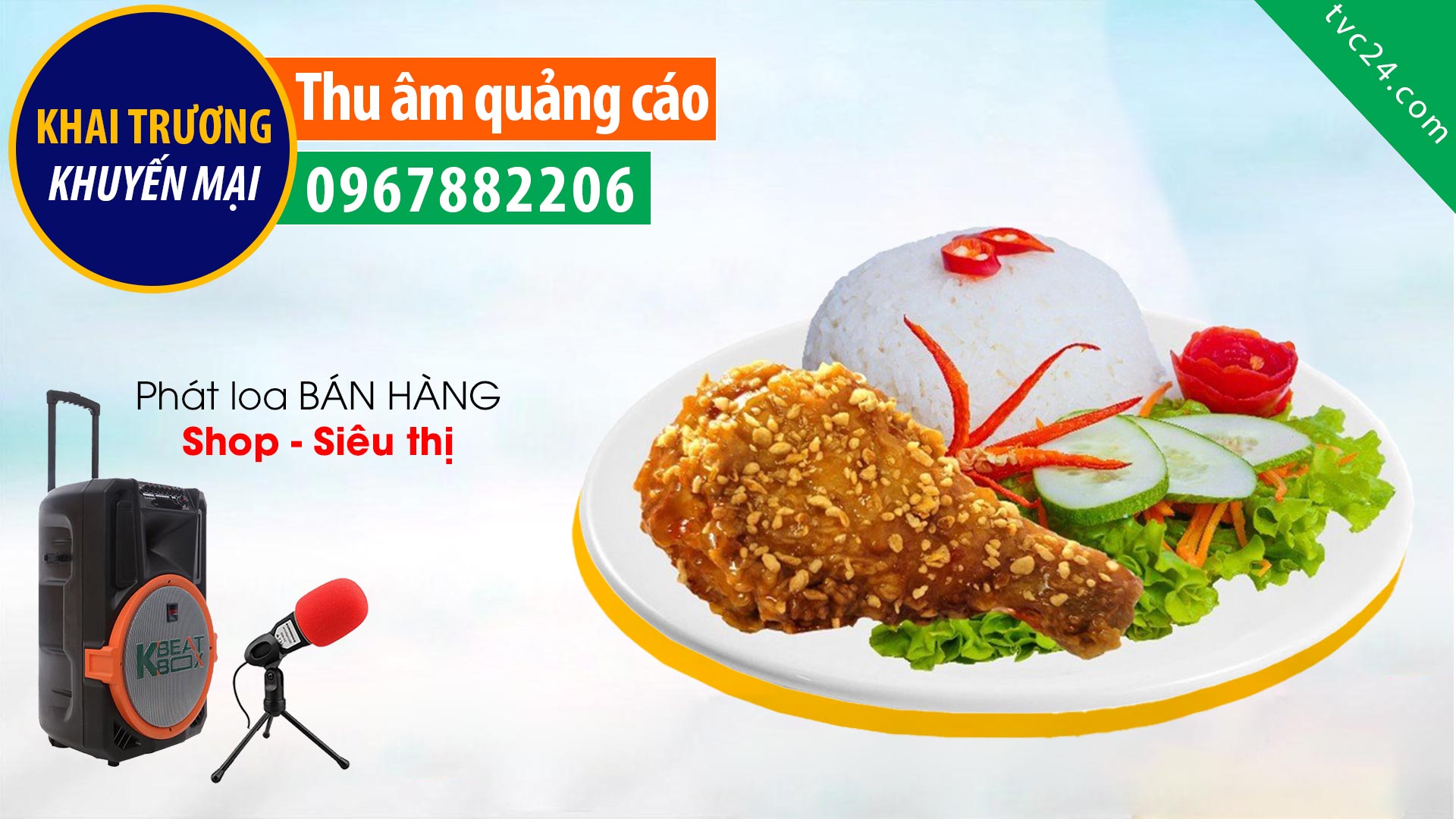 Thu âm Quảng cáo Gà rán KCC cực ngon