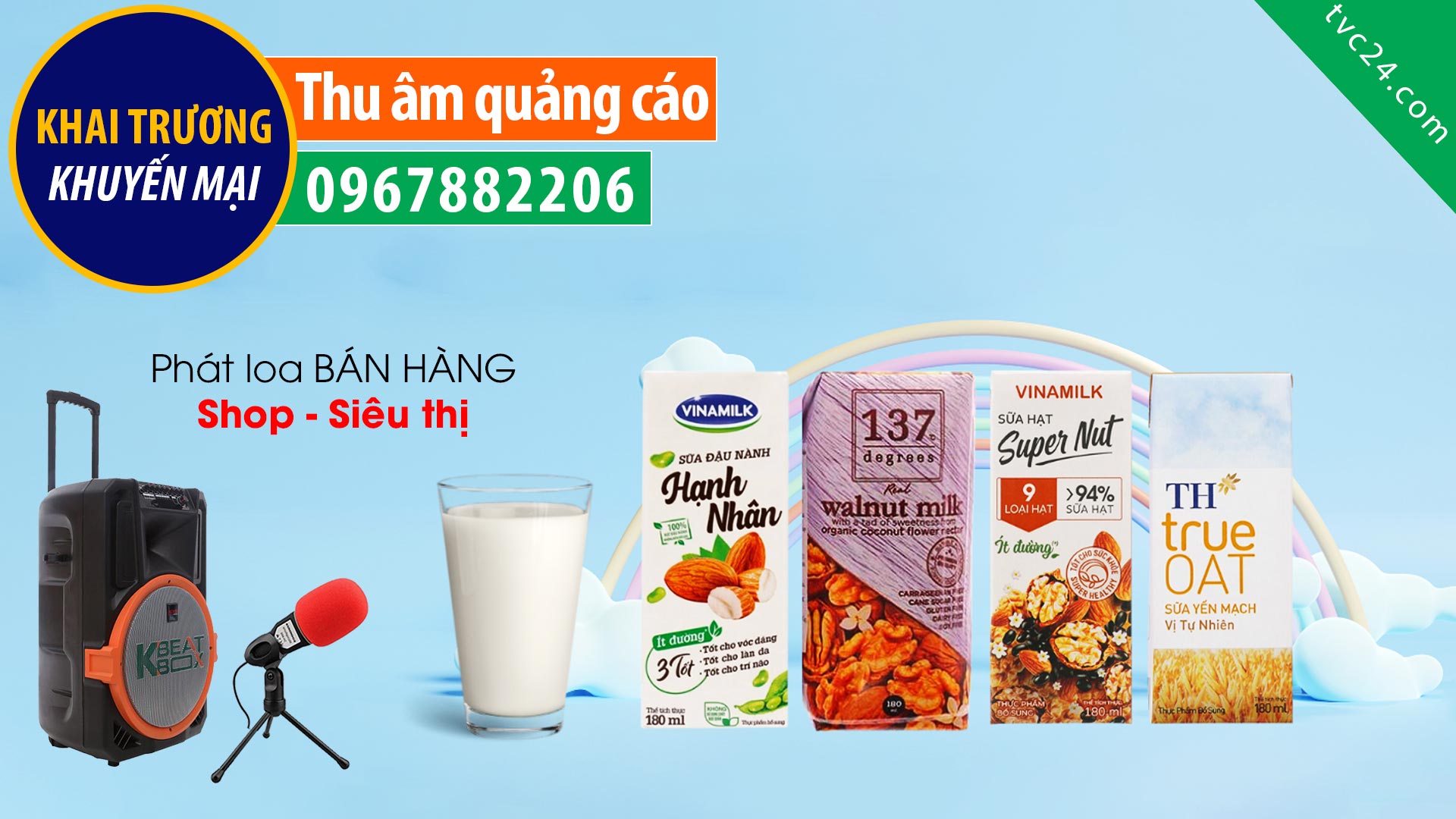 Thu âm khai trương shop mẹ bầu và em bé TVC24 đọc quảng cáo cực Hay