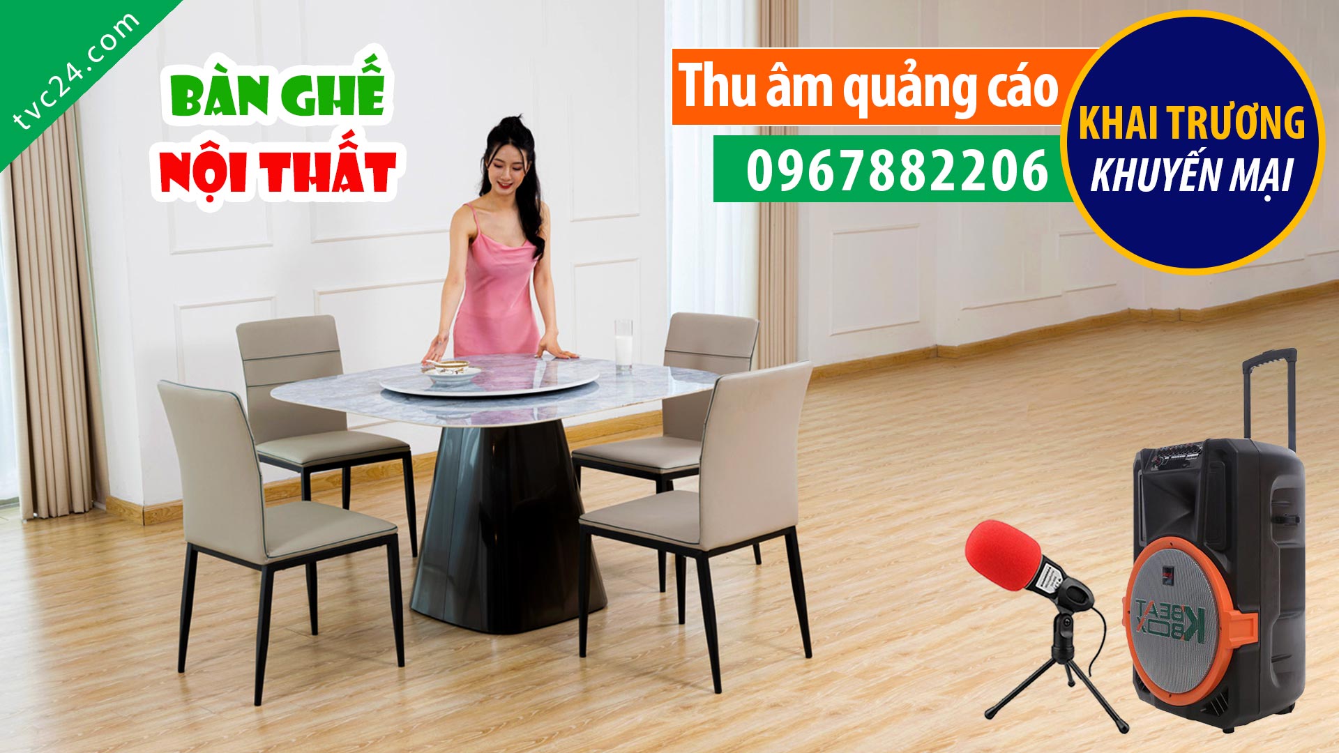Thu âm Khai trương Khuyến mại Điện máy nội thất Xuân Trịnh