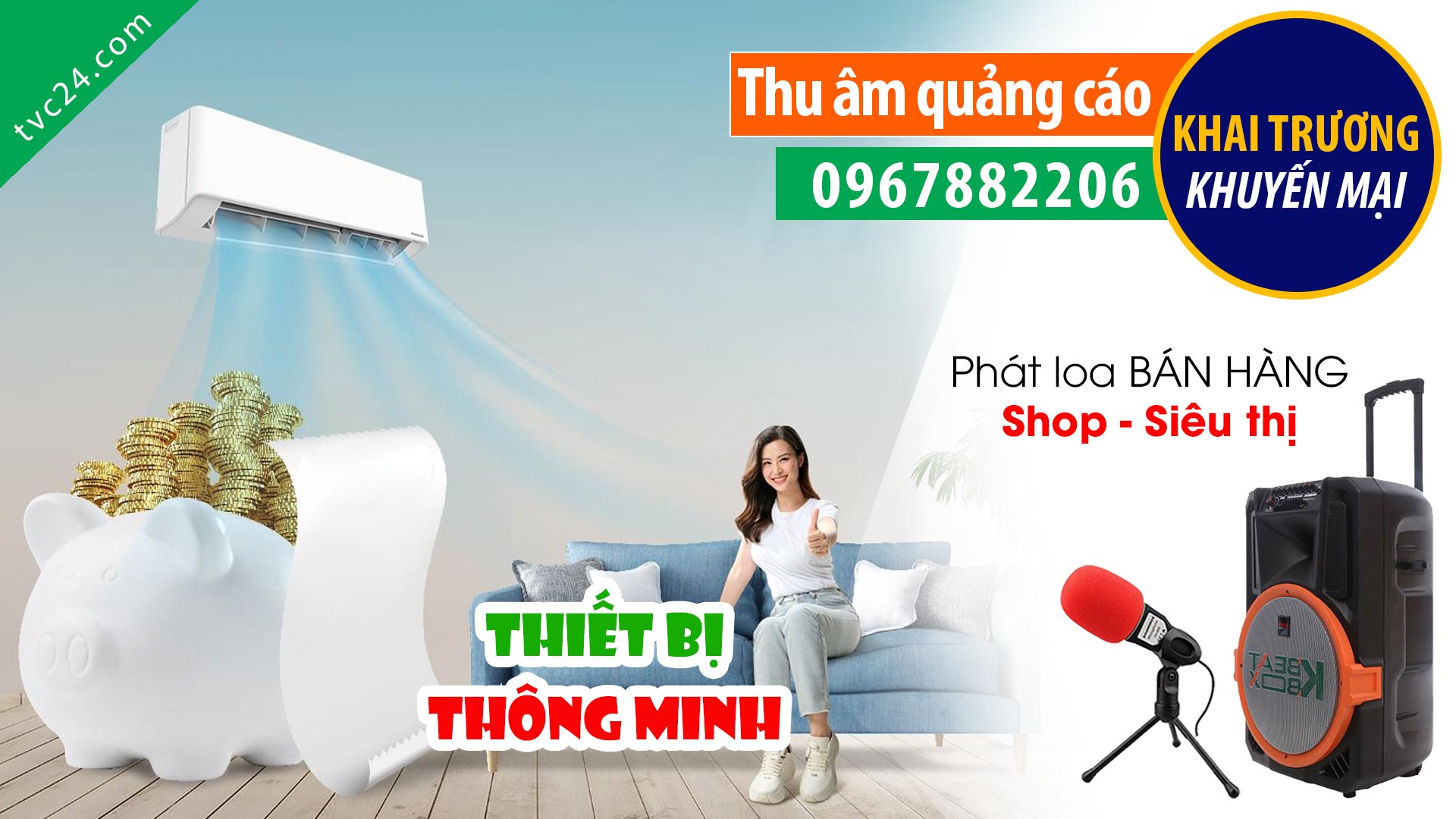 Thu âm Quảng cáo thiết bị thông minh Tech Friends MC đọc bán bán hàng cực hay