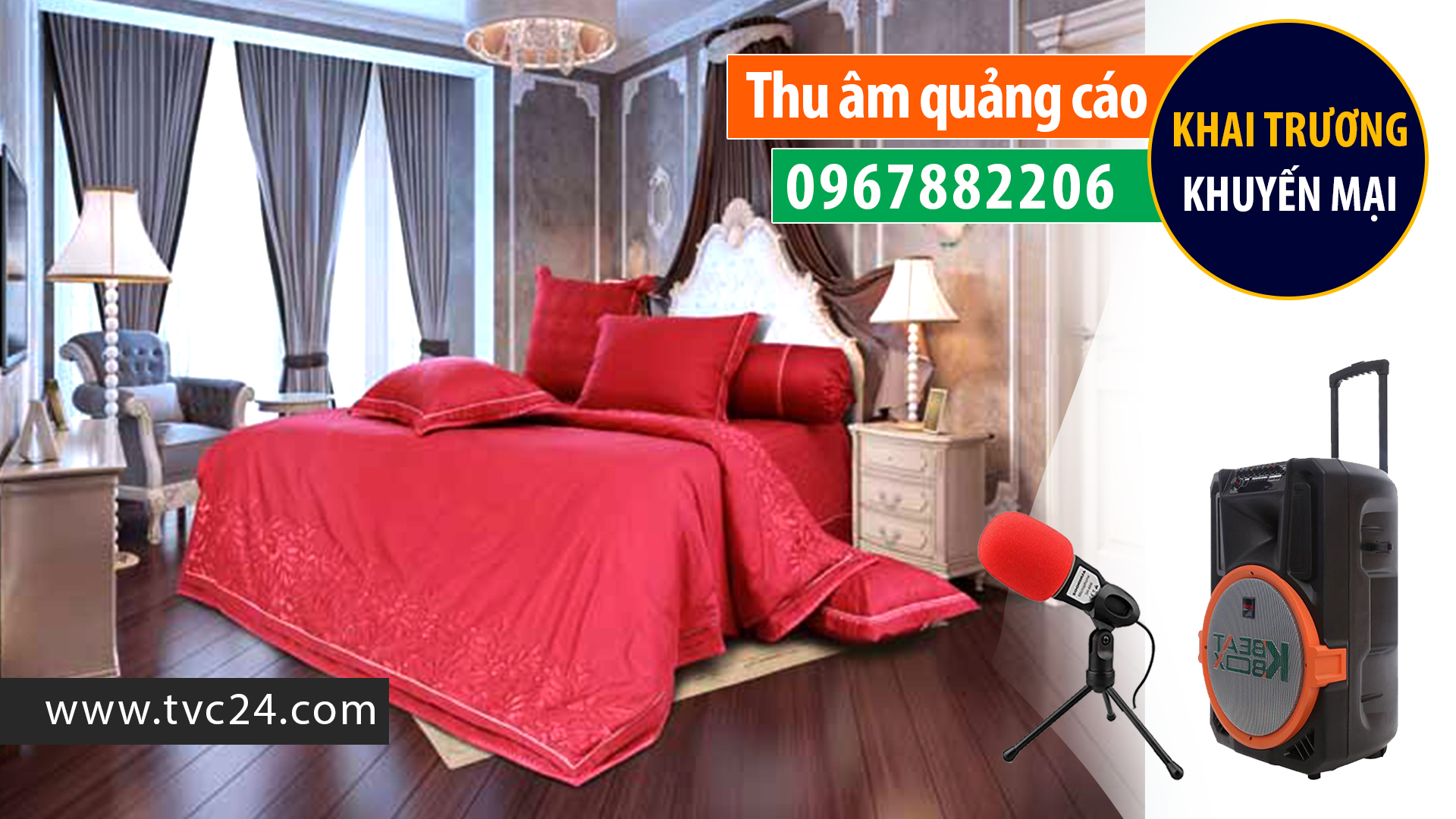 Thu âm quảng cáo Thế Giới Đệm Việt ghi âm phát loa bán hàng