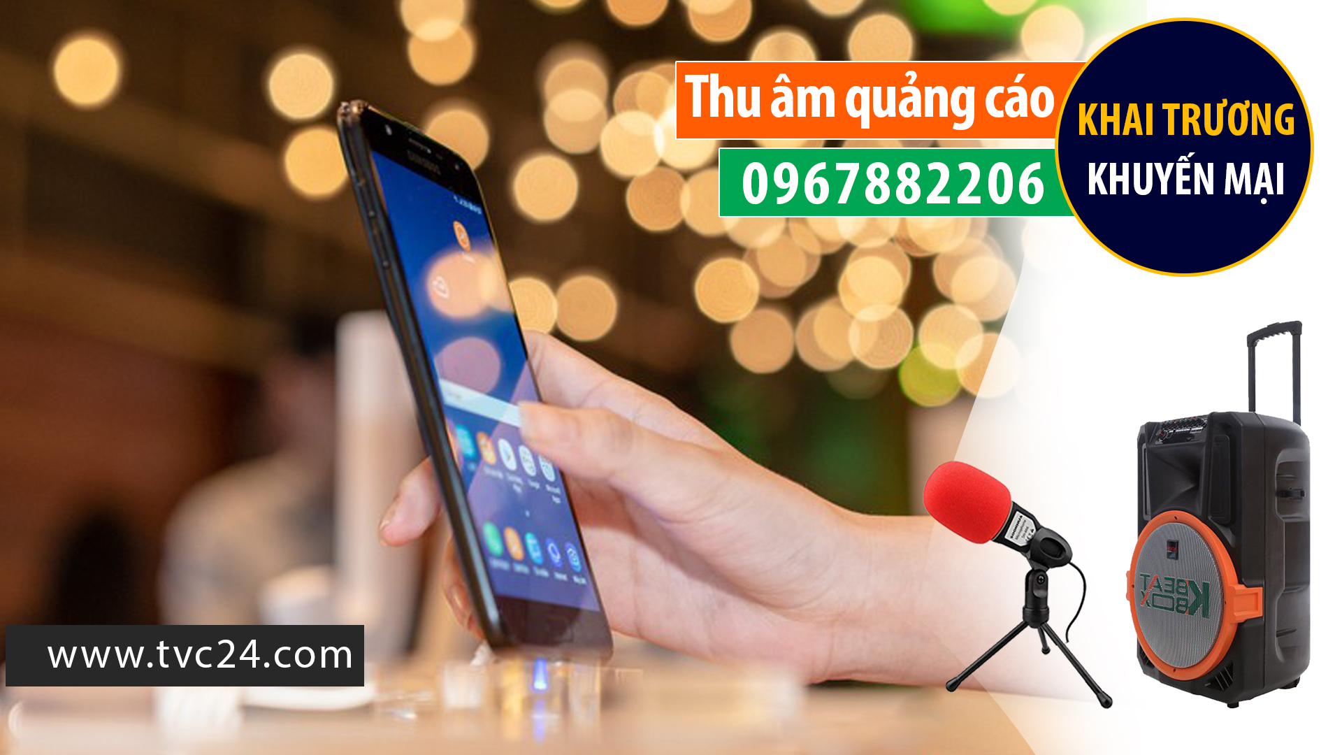 Thu âm quảng cáo Siêu thị điện thoại Tâm Trí giọng đọc MC nữ đài VTV