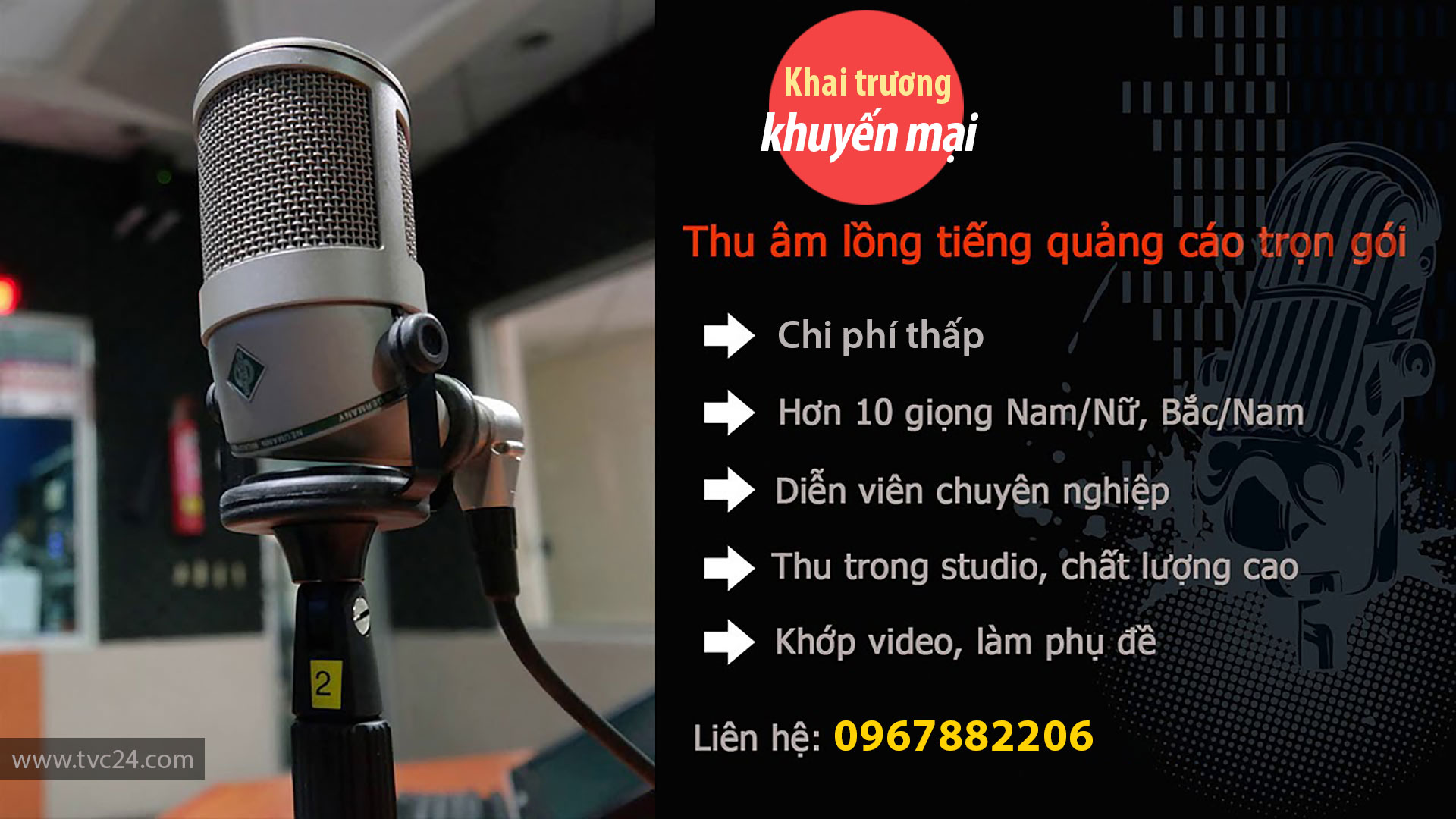 Thu âm khai trương Trà Chanh Phố Thị - Ghi âm quảng cáo: 0967882206