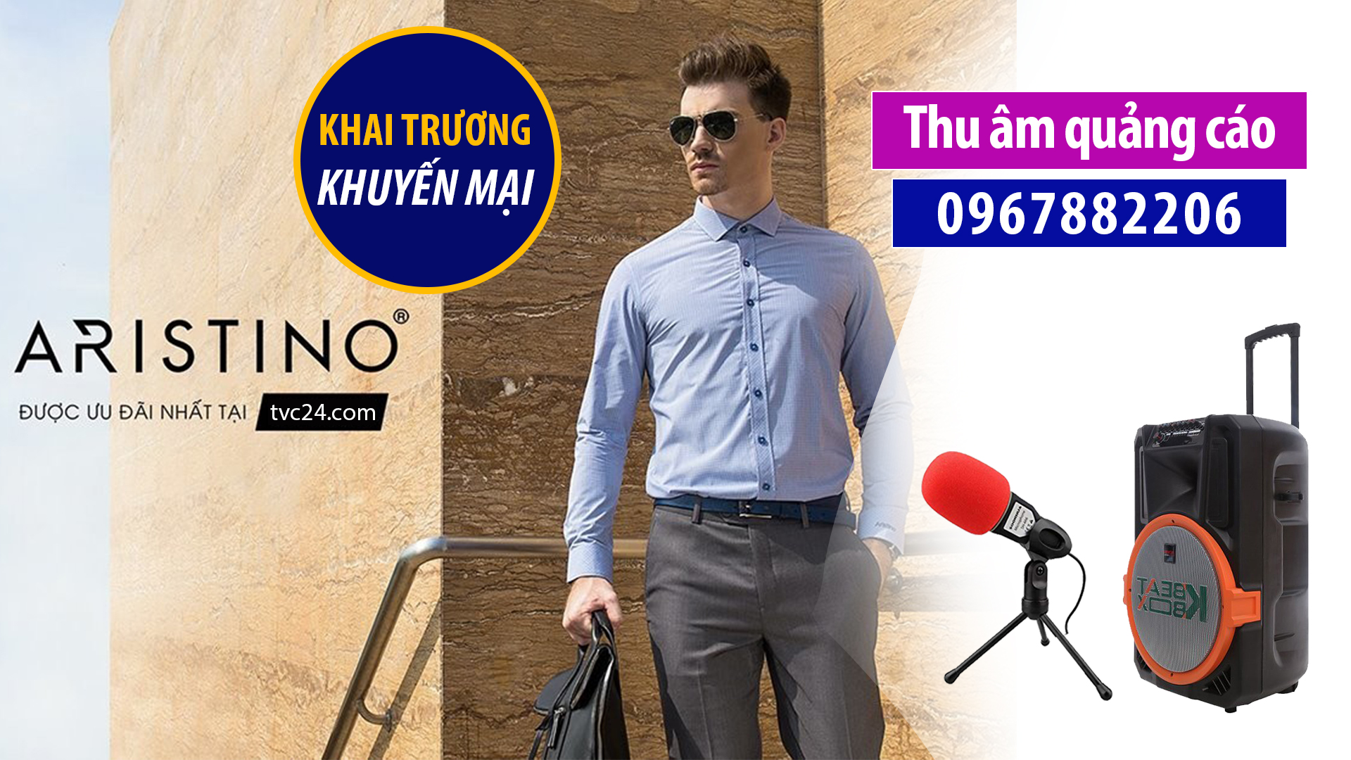 Thu âm Cừa hàng thời trang Made in Việt Nam MC nam đọc quảng cáo 0967882206