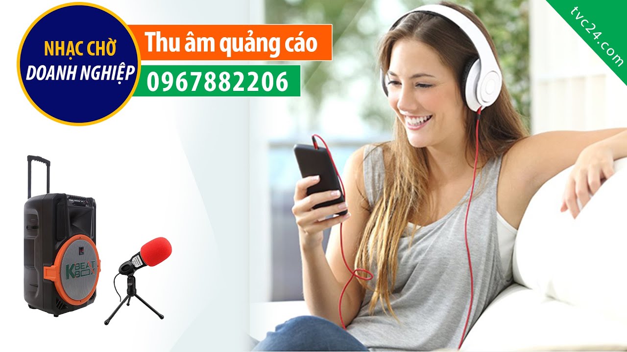 Thu âm nhạc chờ doanh nghiệp hải sản Cá Voi Xanh giọng MC nữ đài VTV miền Trung
