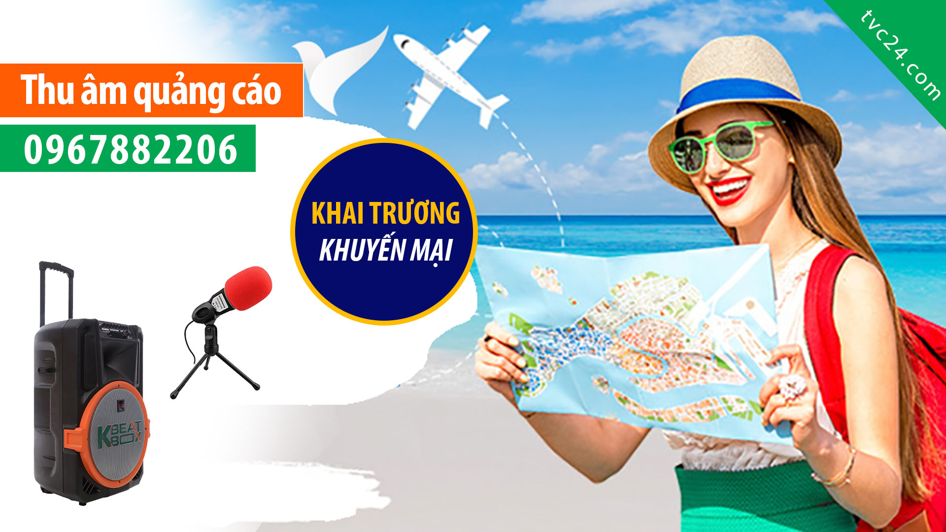 Thu âm quảng cáo Phòng vé TVA giọng đọc MC truyền hình Việt Nam LH 0967882206