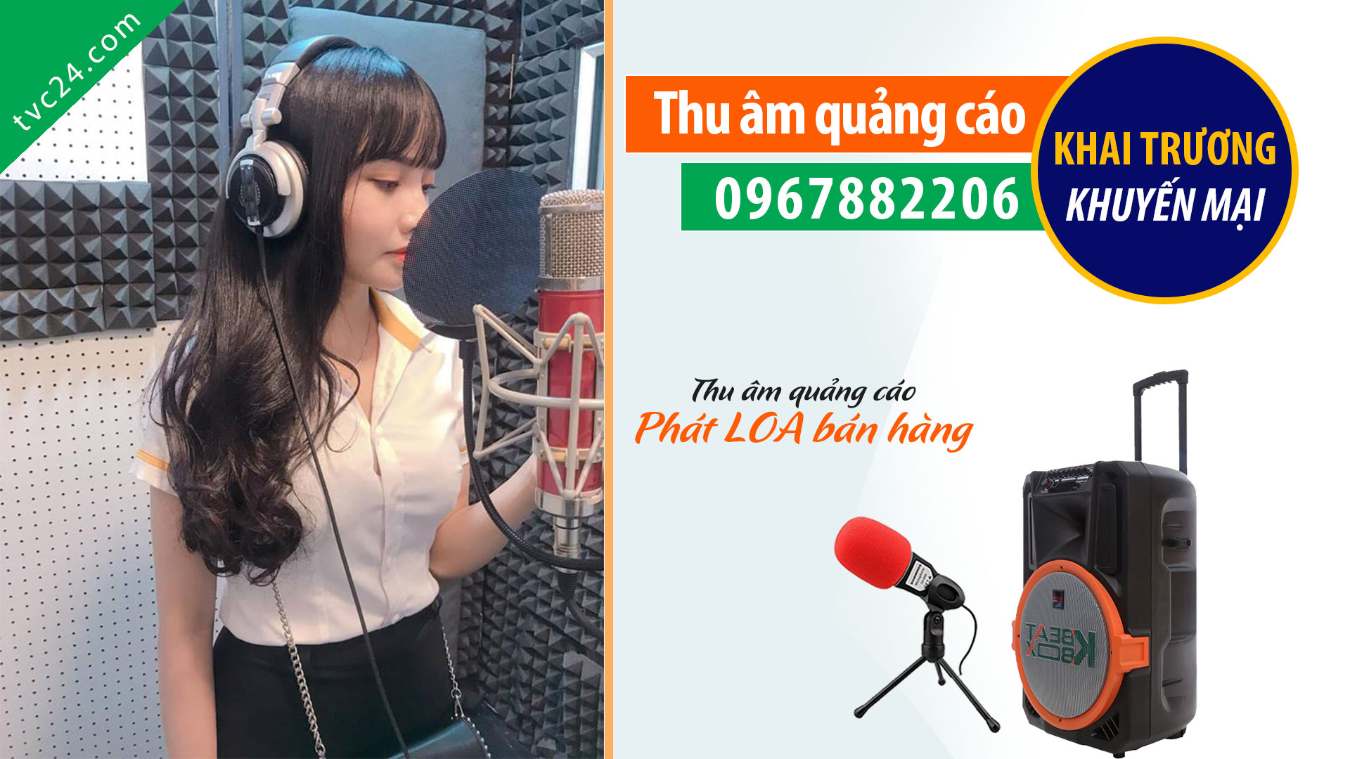 Thu âm quảng cáo cửa hàng máy tính camera giám sát TDT SMART