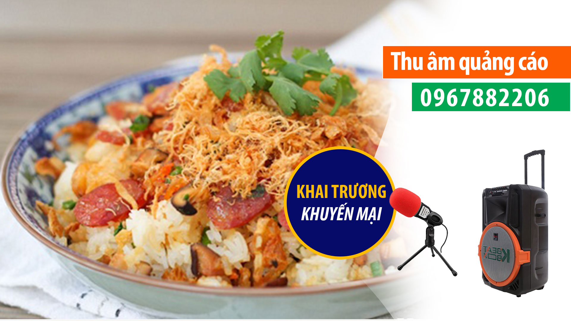 Thua âm quảng cáo Xôi Phố 107 Tôn Đức Thắng MC đọc bán hàng 0967882206