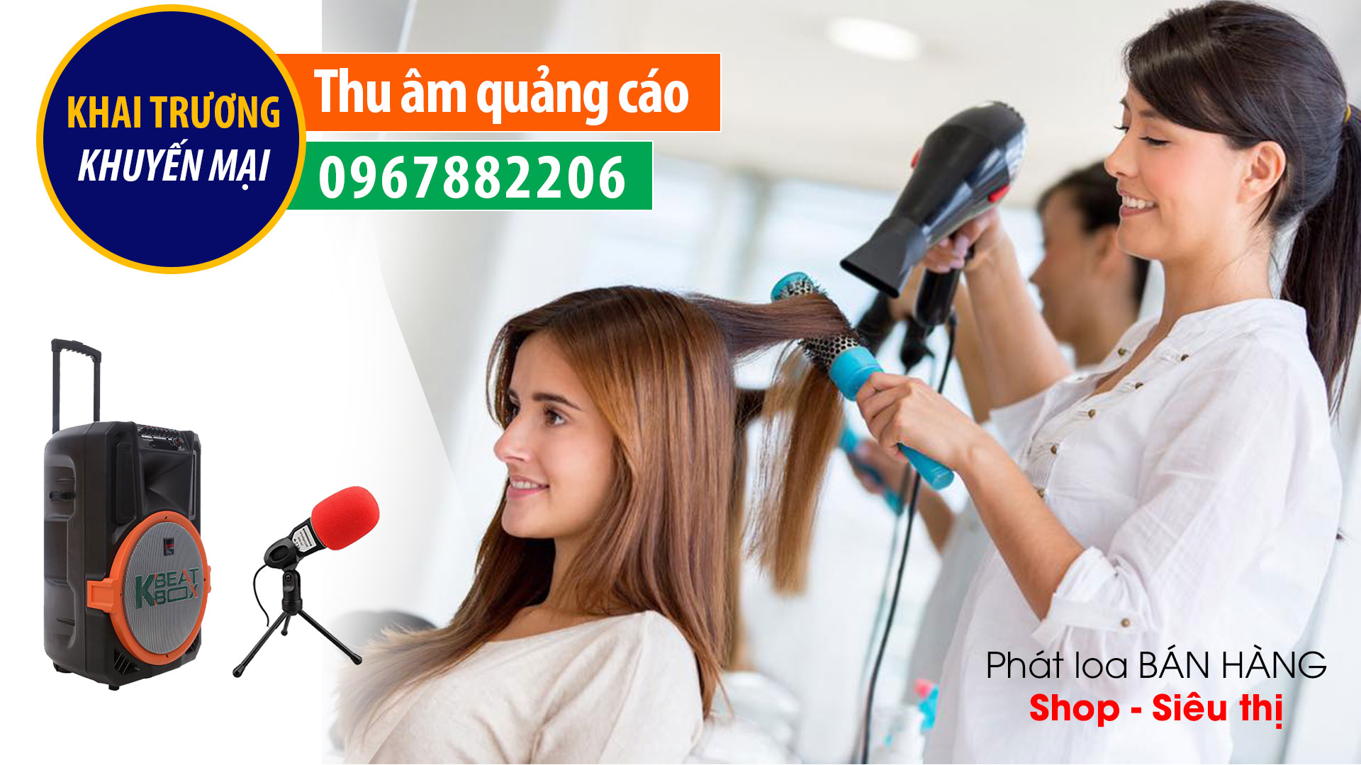 Thu âm quảng cáo viện tóc Luxury Beauty Hoàng Vinh Phòng thu âm TVC24