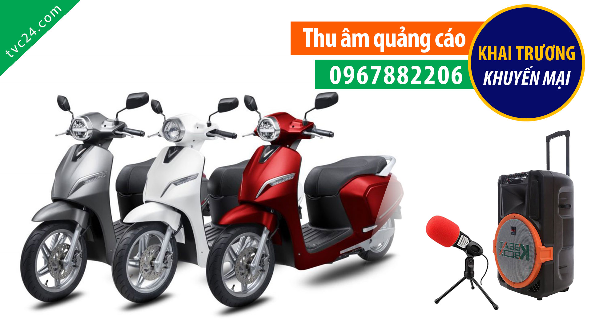 Thu âm quảng cáo cửa hàng Xe máy Minh Trang