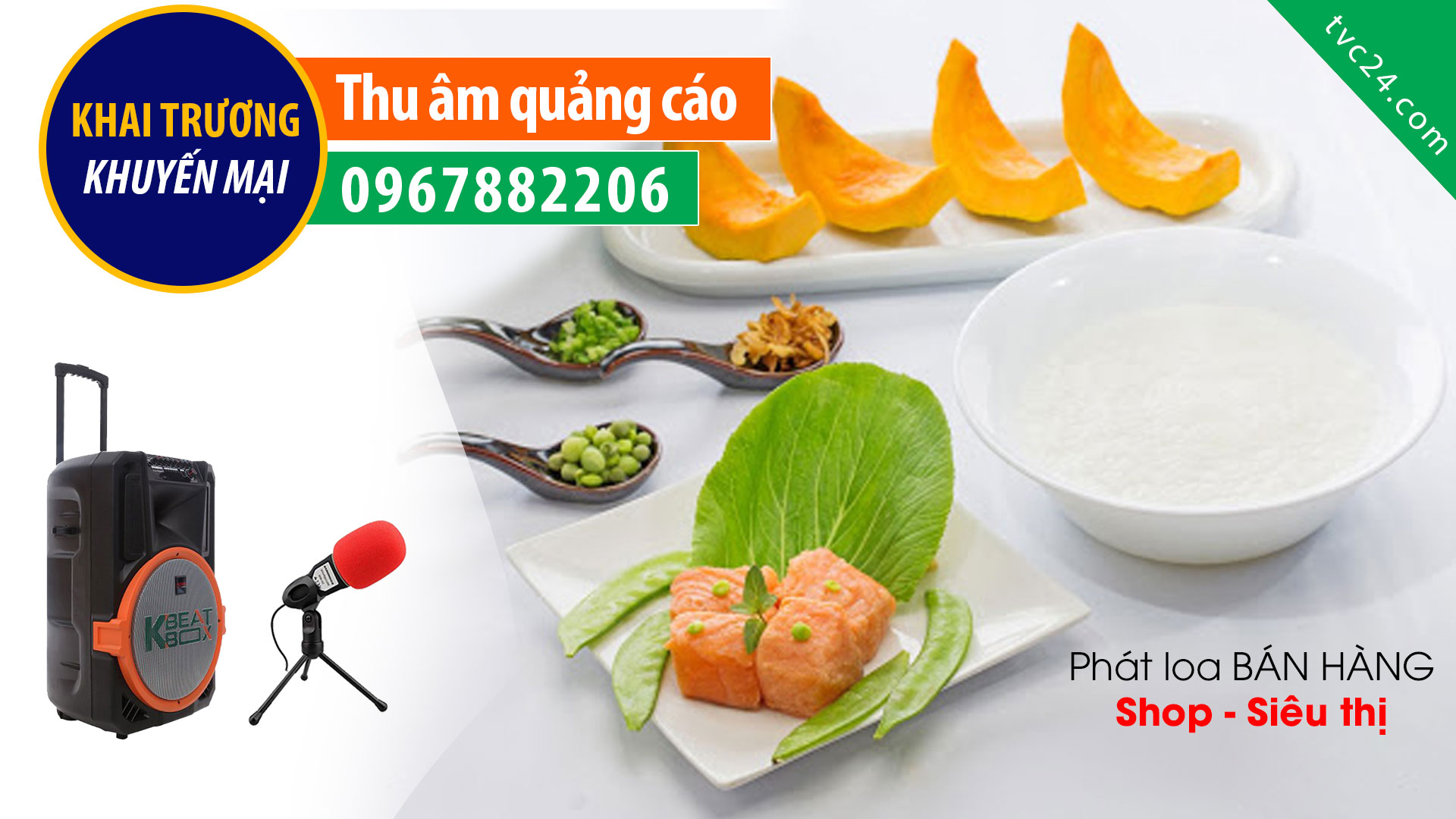Thu âm quảng cáo cháo dinh dưỡng Cô Thư