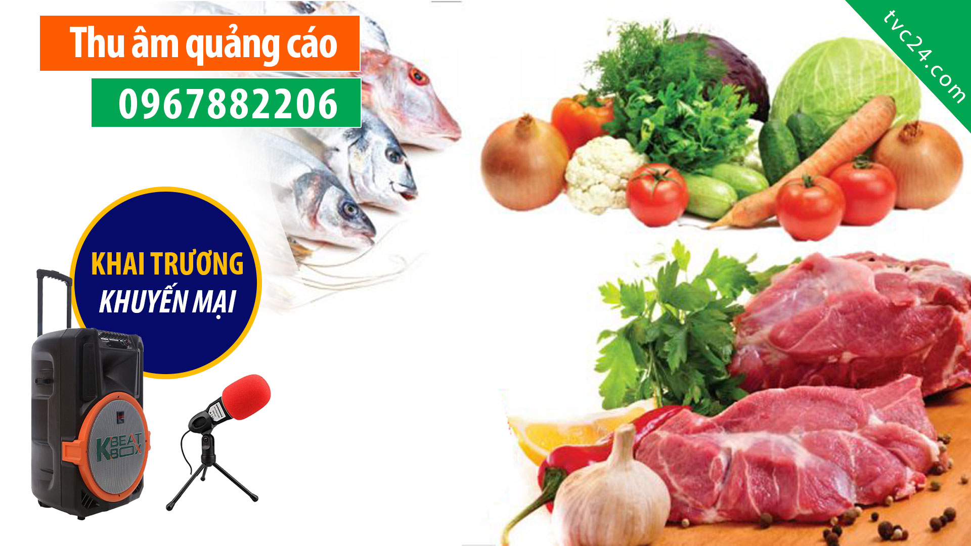 Thu âm cửa hàng thực phẩm sạch Duy Khánh