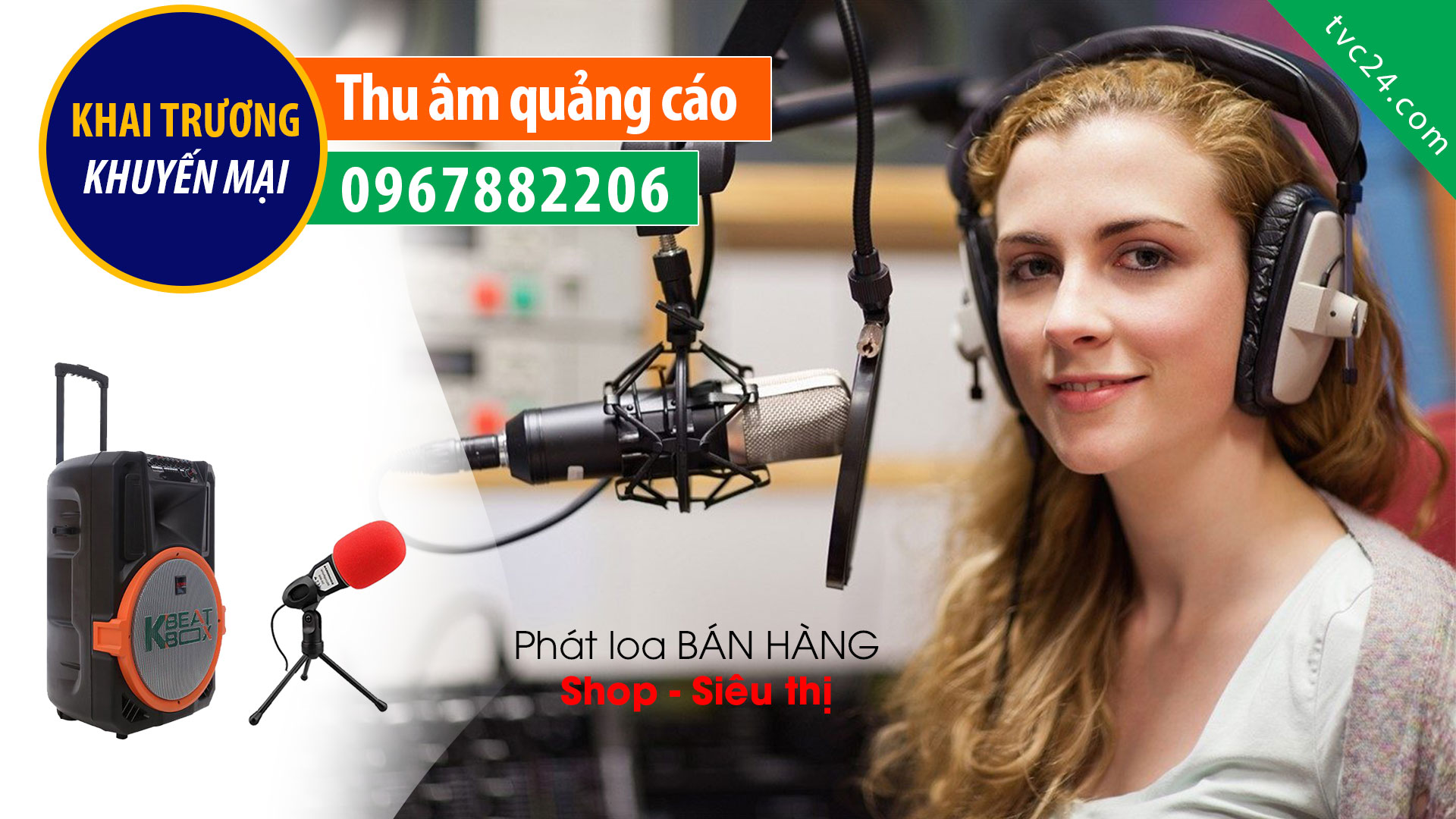 Thu âm quảng cáo siêu thị mẹ & bé NEO KIDS