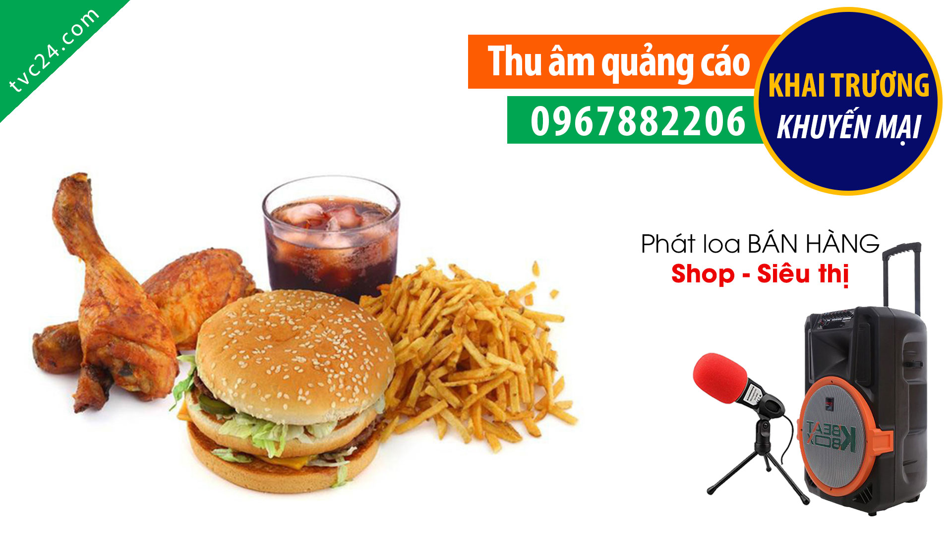 Thu âm quảng cáo Thiên đường ăn vặt MC đọc khuyến mại giảm giá CỰC SỐC