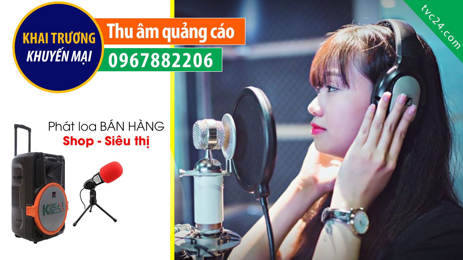 Thu âm QUẢNG CÁO shop mỹ phẩm Hiệp angerl MC đọc KHUYẾN MẠI khai trương cực ĐỈNH