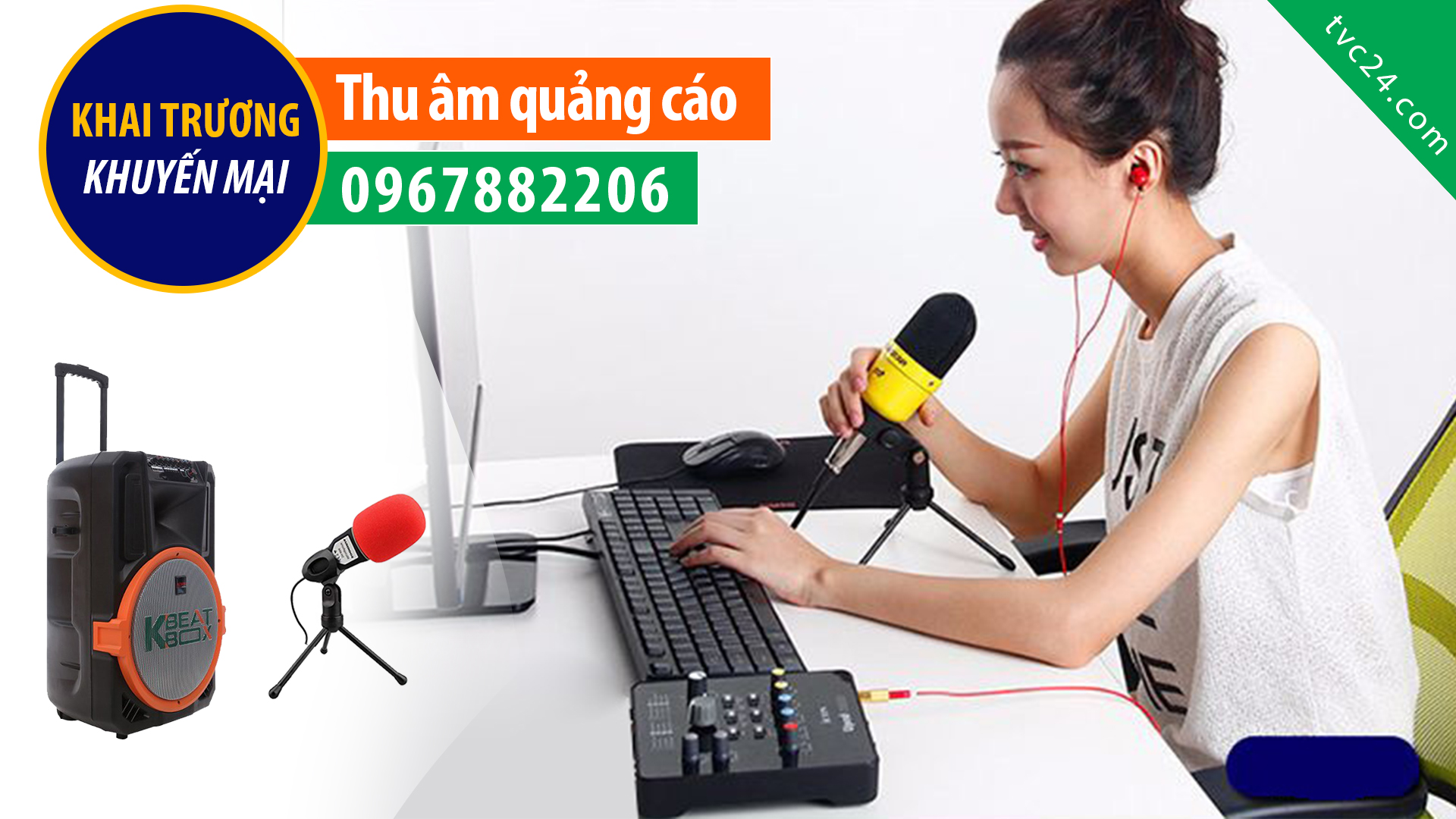 Thu âm quảng cáo rao vặt bán Quần Áo lót giọng MC nữ