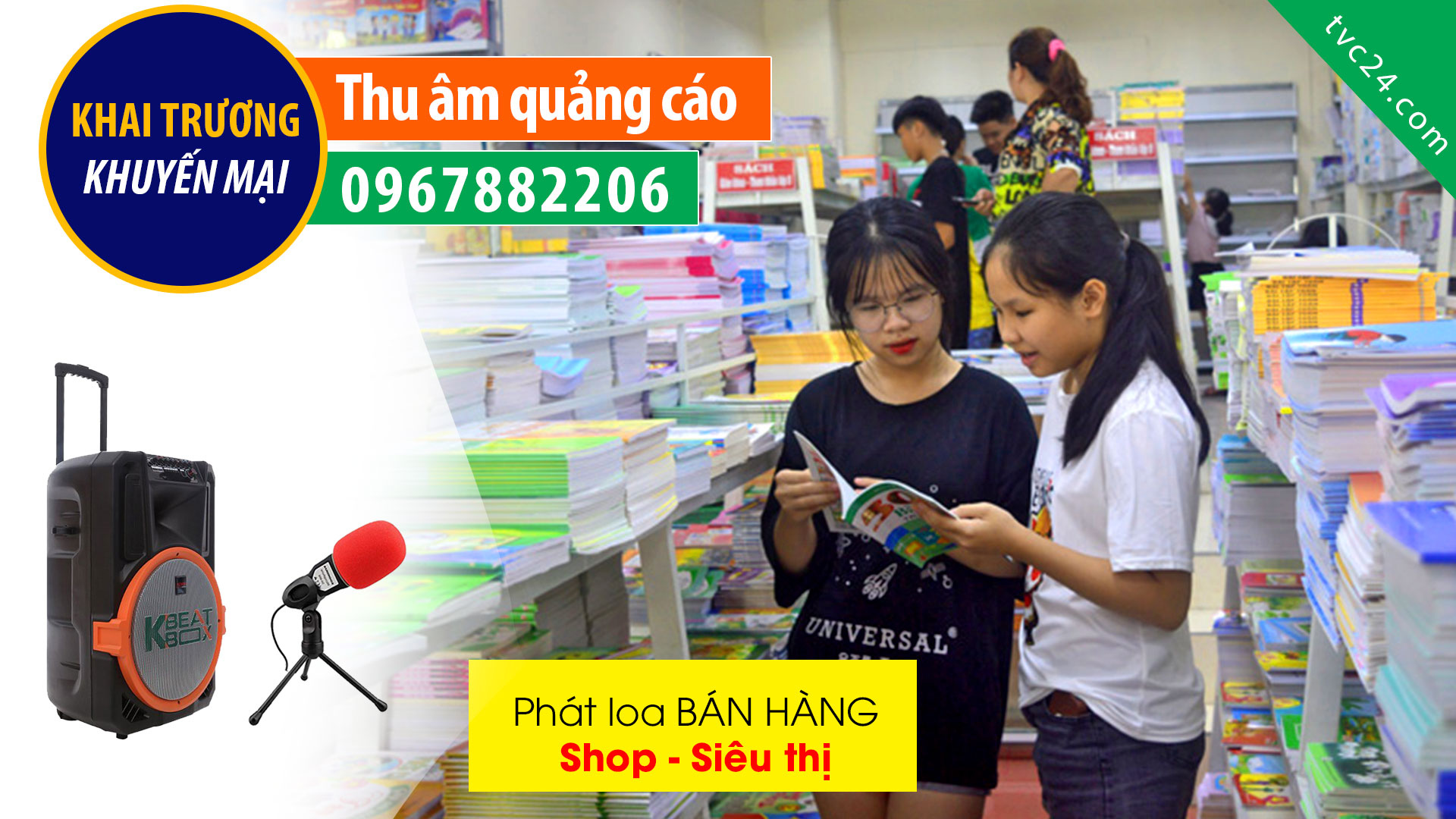 Thu âm quảng cáo Nhà sách Bách Khoa MC nam giọng miền Bắc