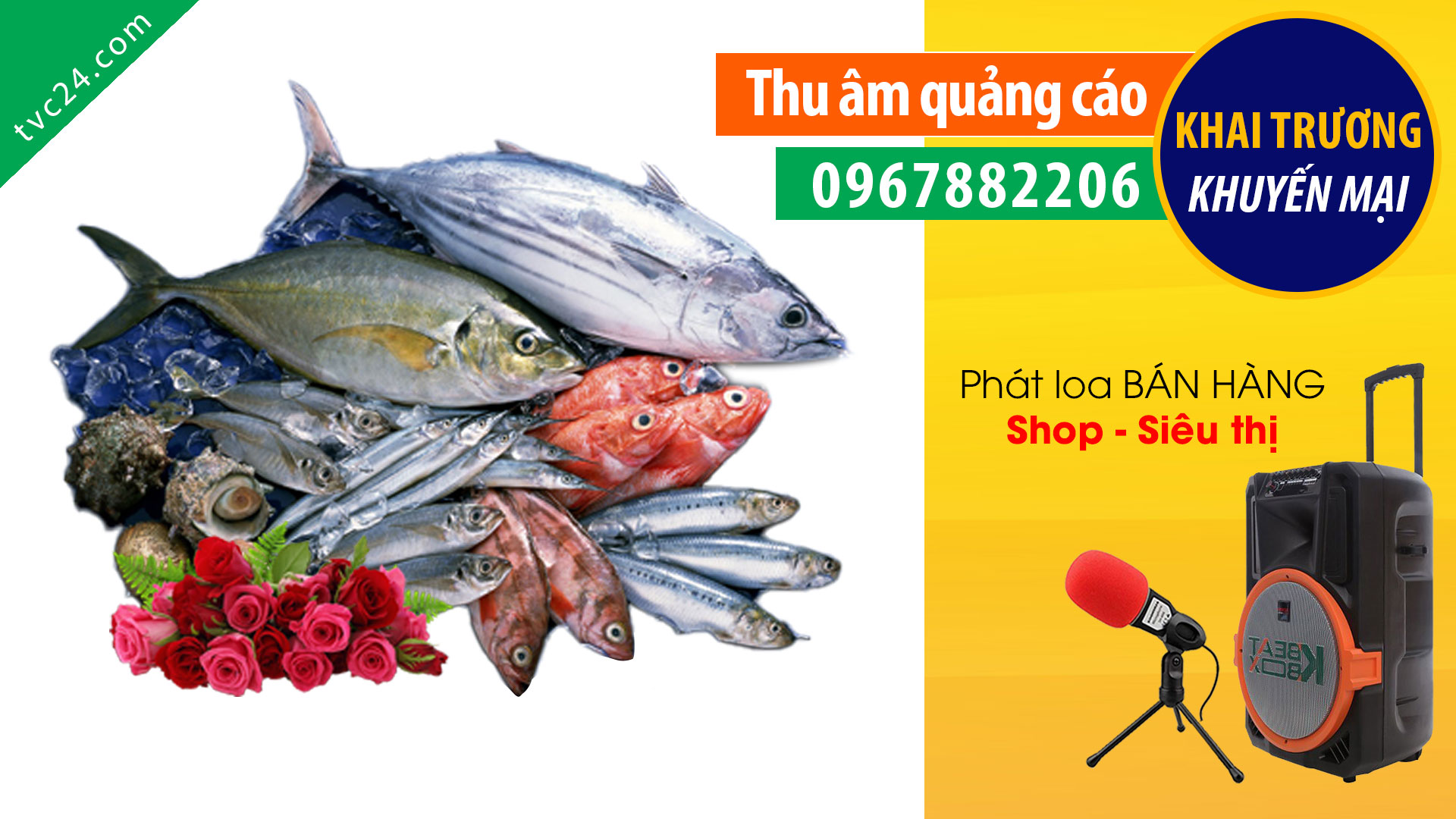 Thu âm quảng cáo Hải sản Tuấn Nga