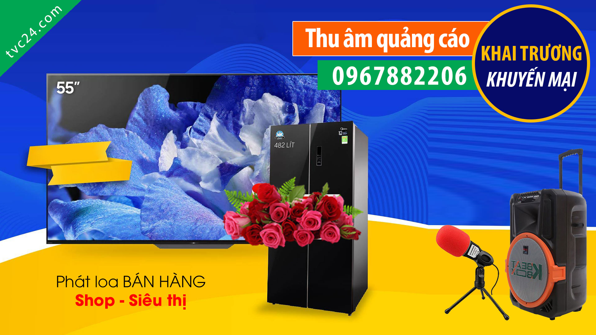 Thu âm quảng cáo Của hàng điện máy Đức Trọng