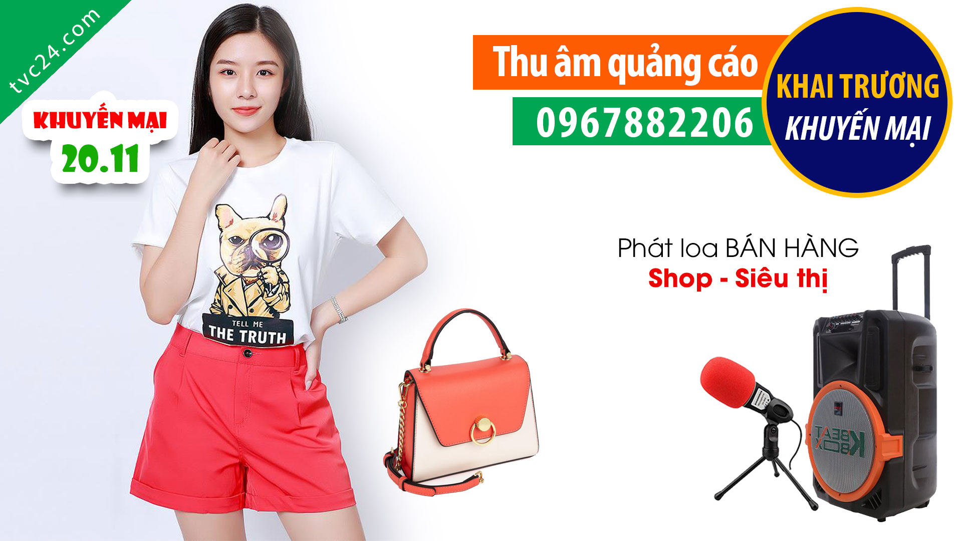 Thu âm quảng cáo Cửa hàng tự chọn Tùng Hằng KHUYẾN MẠI ngày 20 11