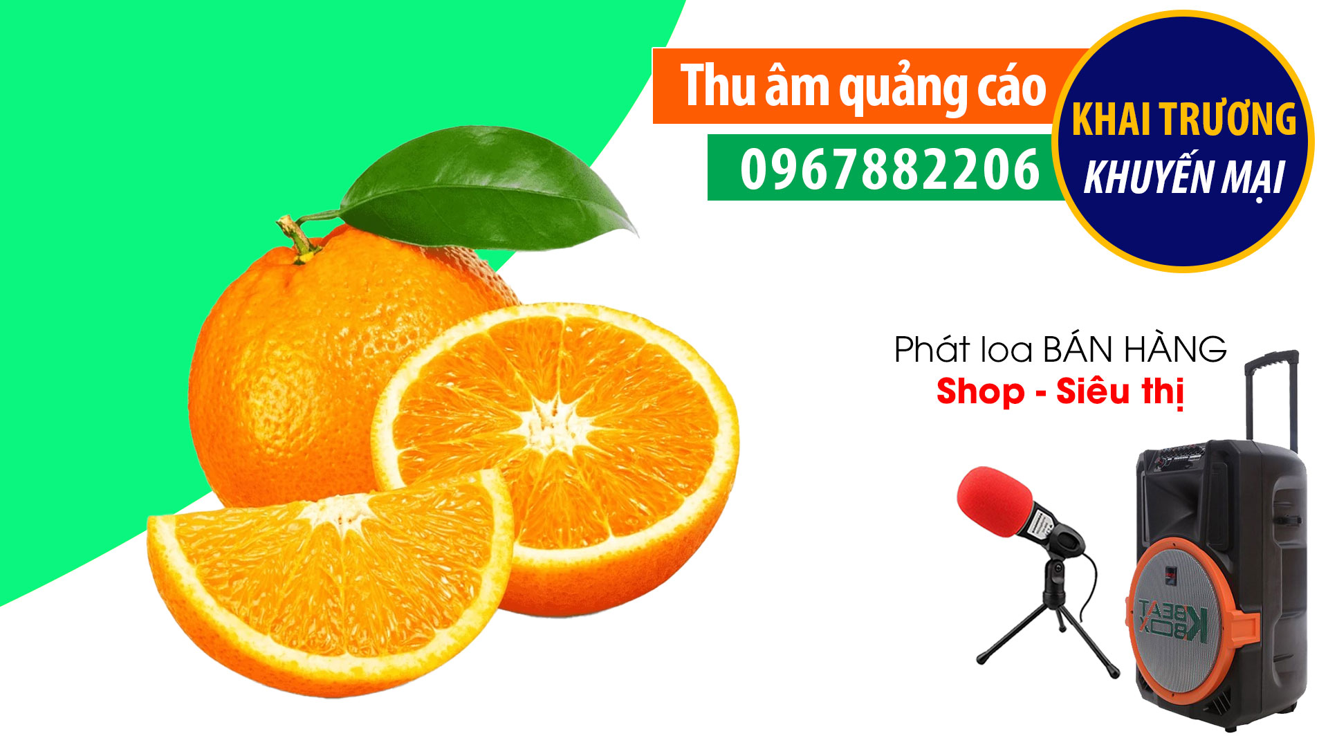 Thu âm quảng cáo cửa hàng trai cây Greenmap MC nữ