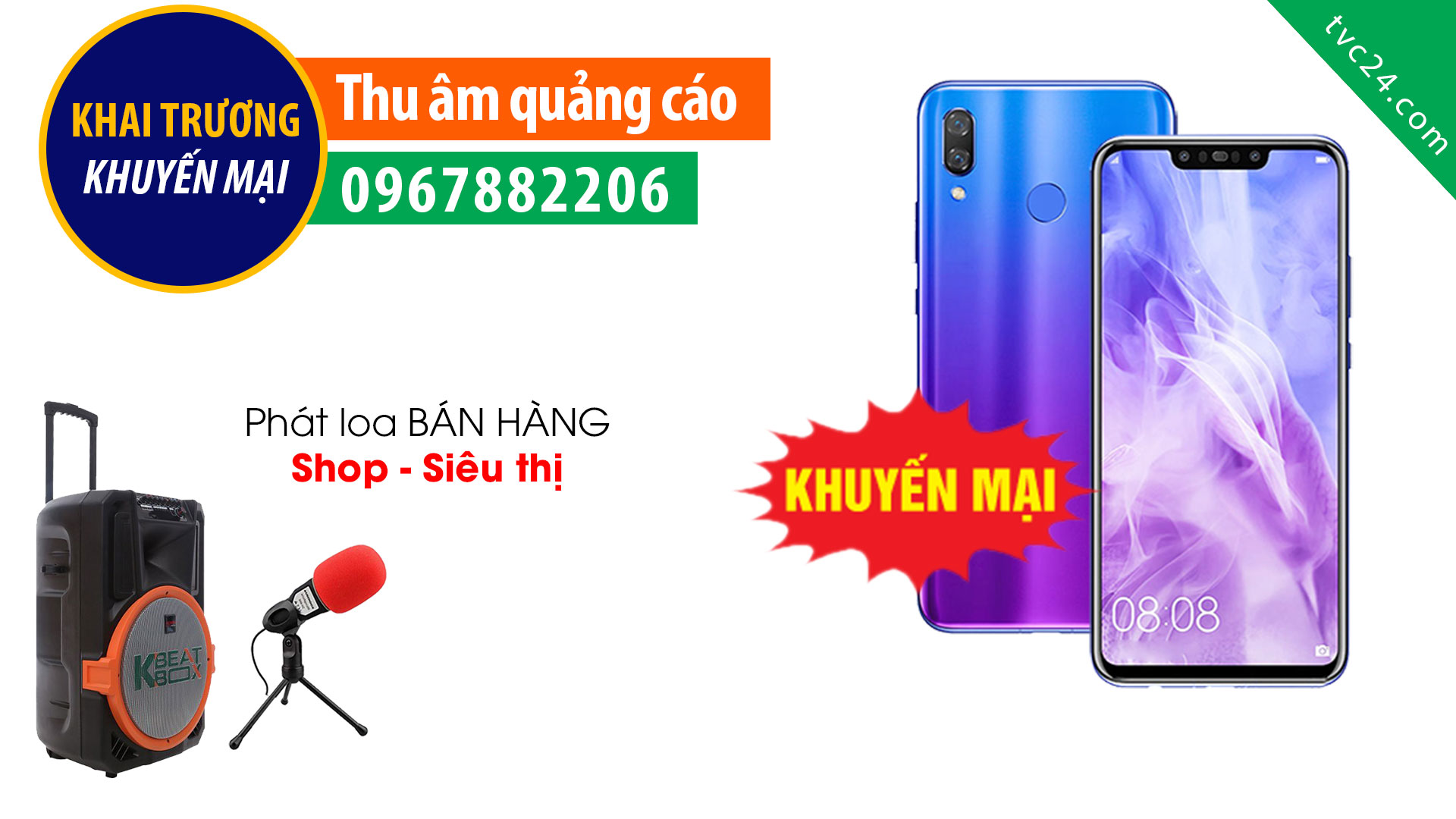 Thu âm quảng cáo điện thoại Khoa Mobile