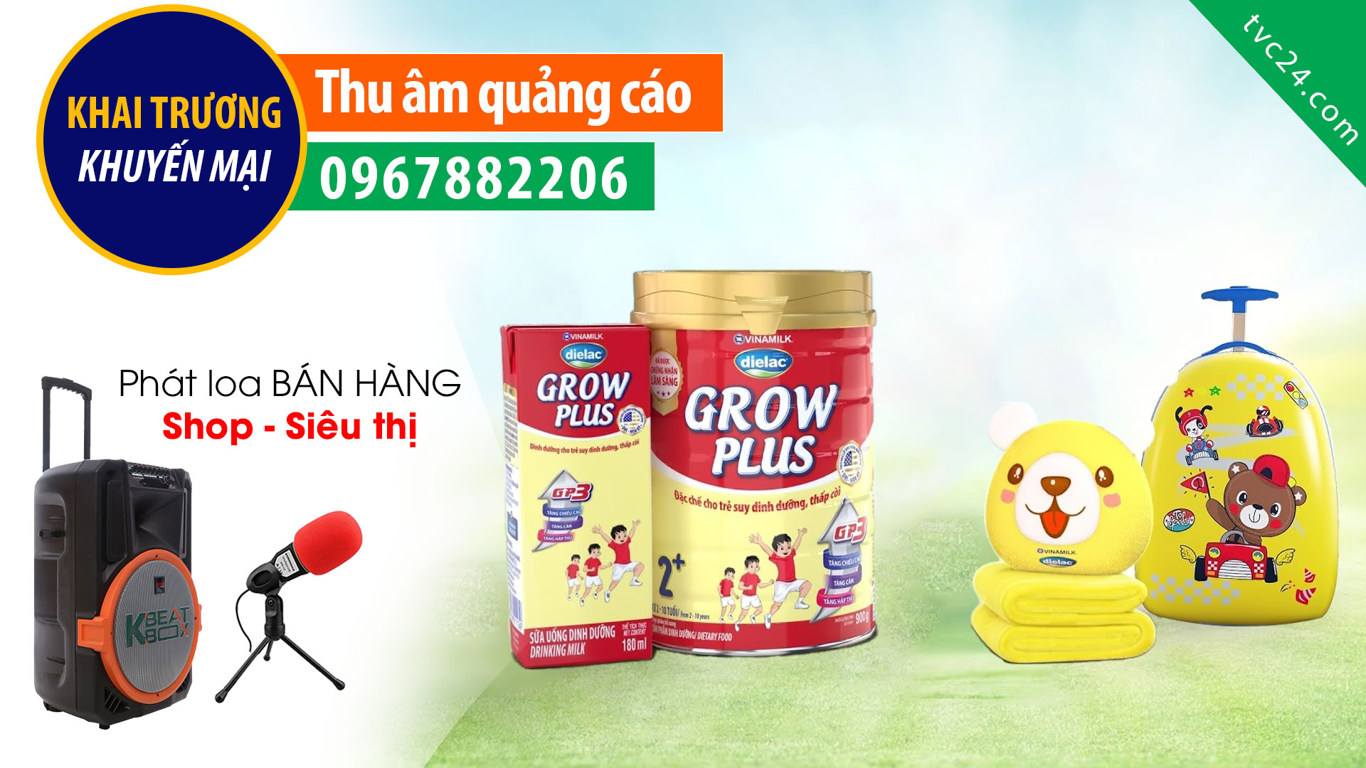 Thu âm quảng cáo khai trương shop Giang Yến