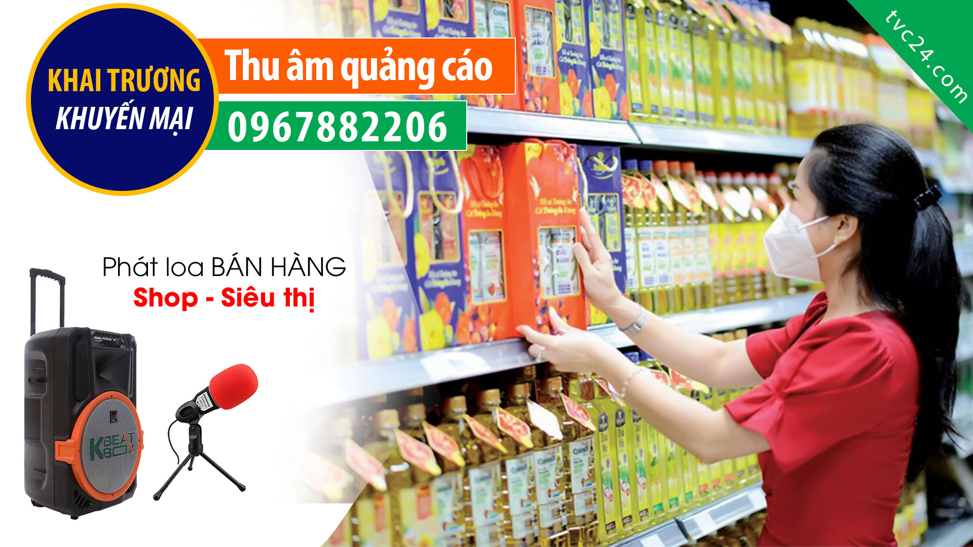 Thu âm quảng cáo siêu thị Tài biển Mart