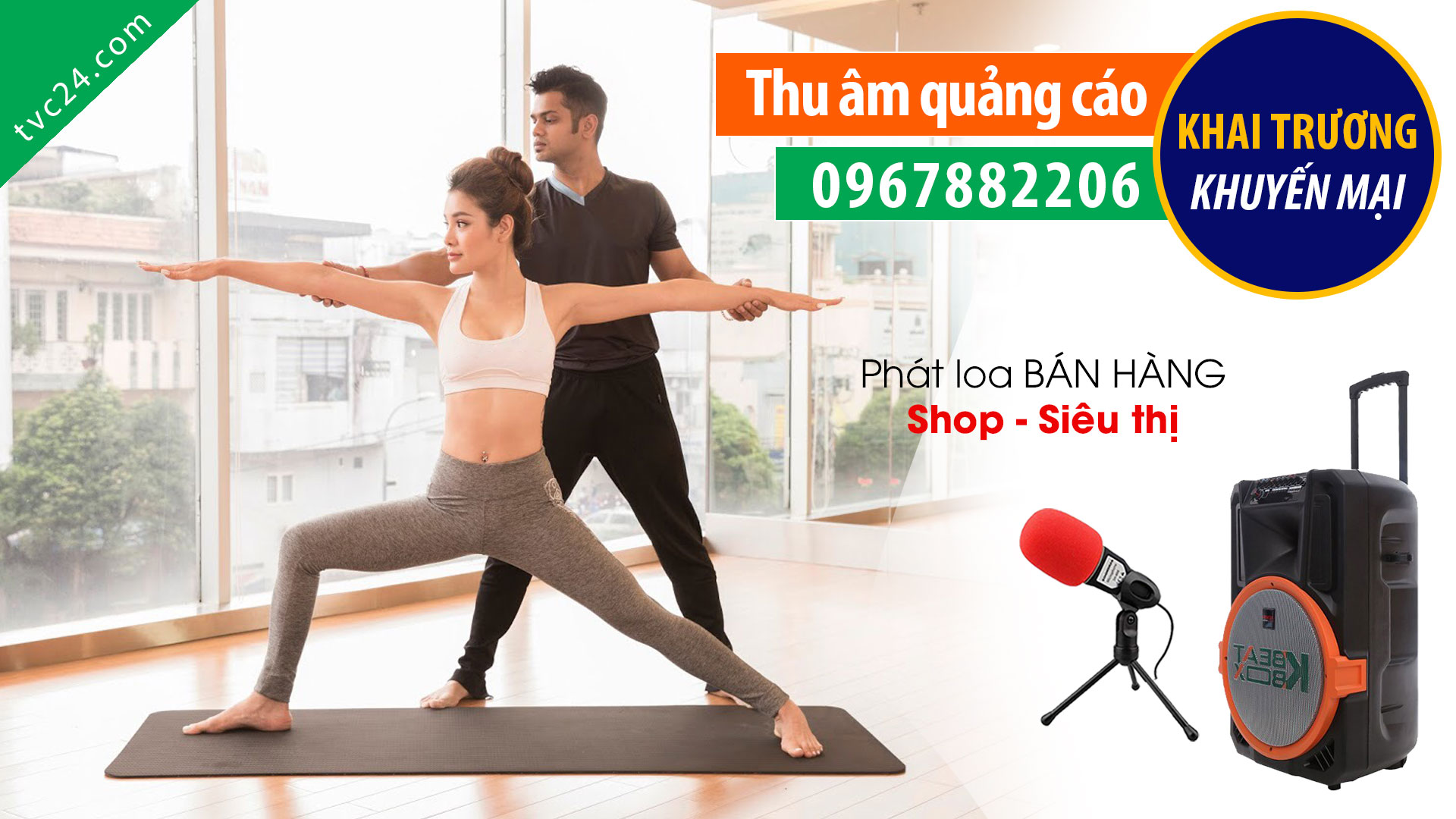 Thu âm quảng cao CLB AK fitness & yoga Phạm Hồng Thái