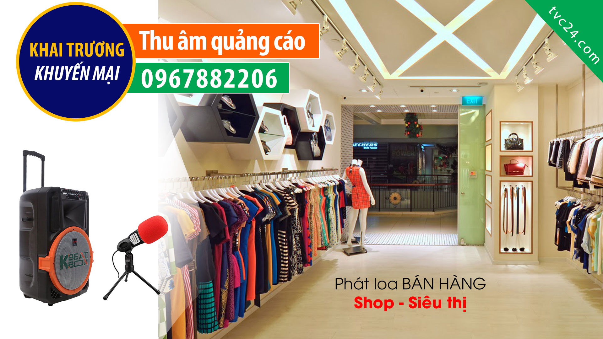 Thu âm quảng cáo bán hàng Shop thời trang Mai Hường