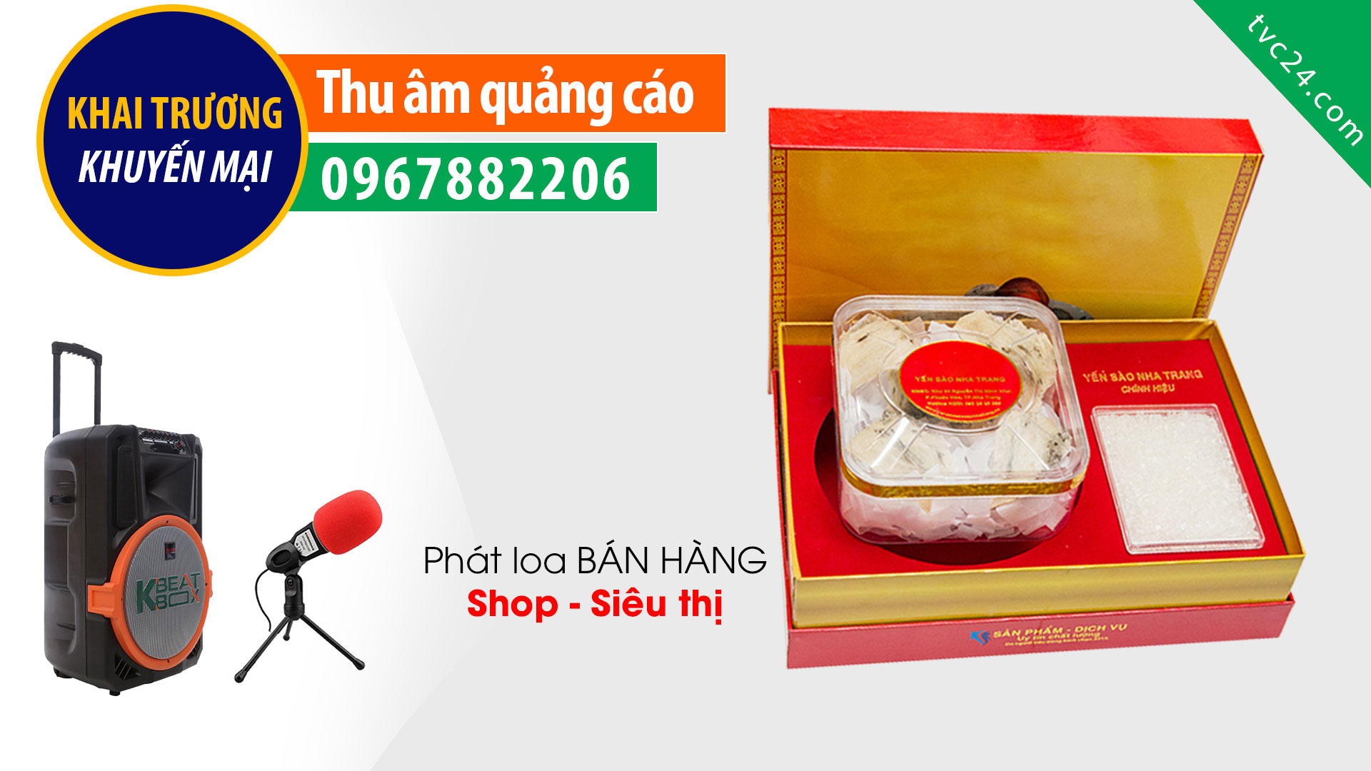 Thu âm quảng cáo Yến sào Hoàng Việt Nha Trang