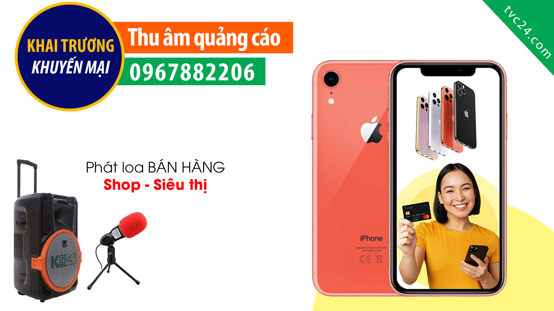 Thu âm quảng cáo thế giới di động Max mobile MC nữ cực Hay