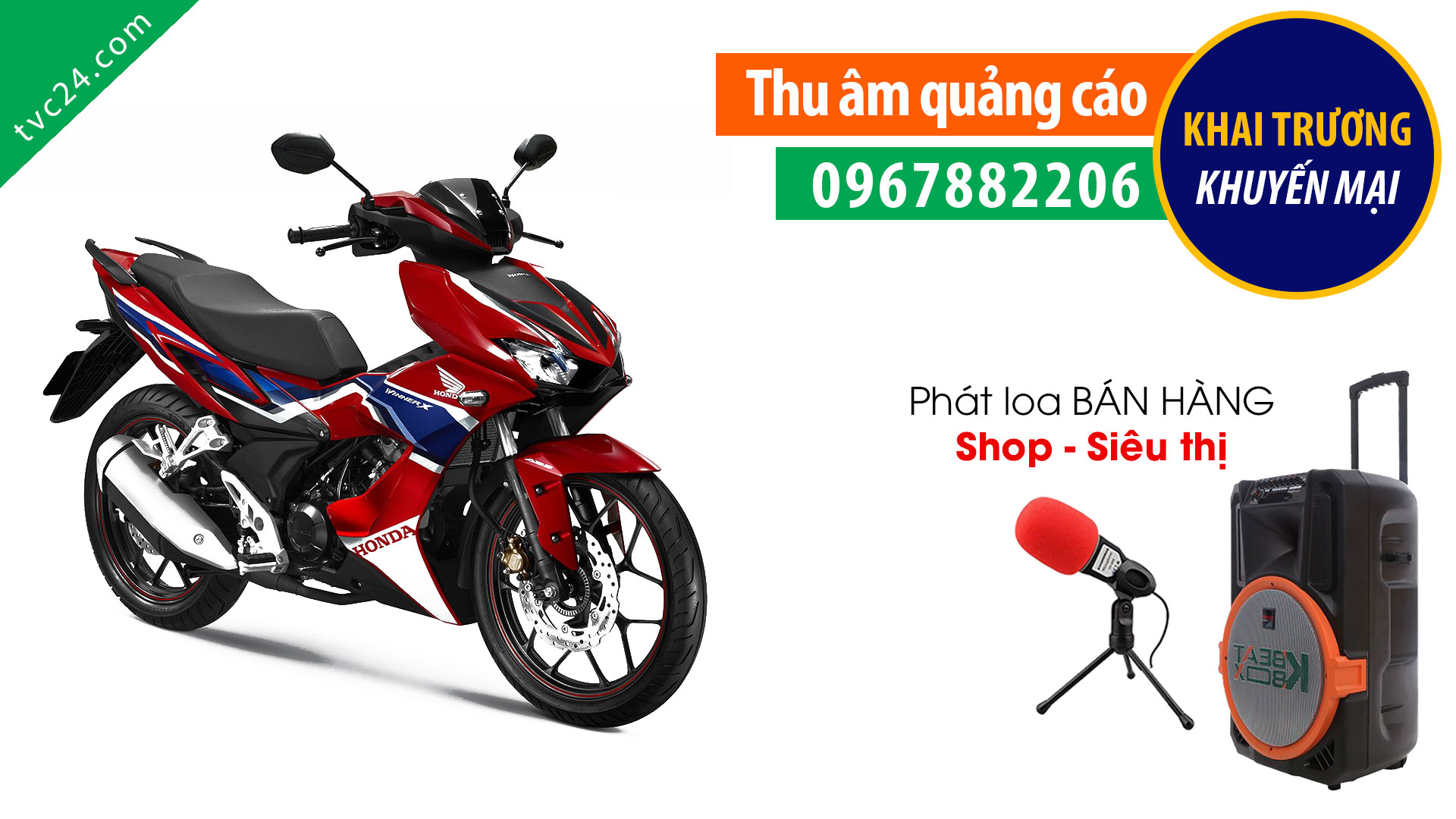 Thu âm quảng cáo Honda Tâm Anh Lâm Đồng Khuyến mãi sập sàn