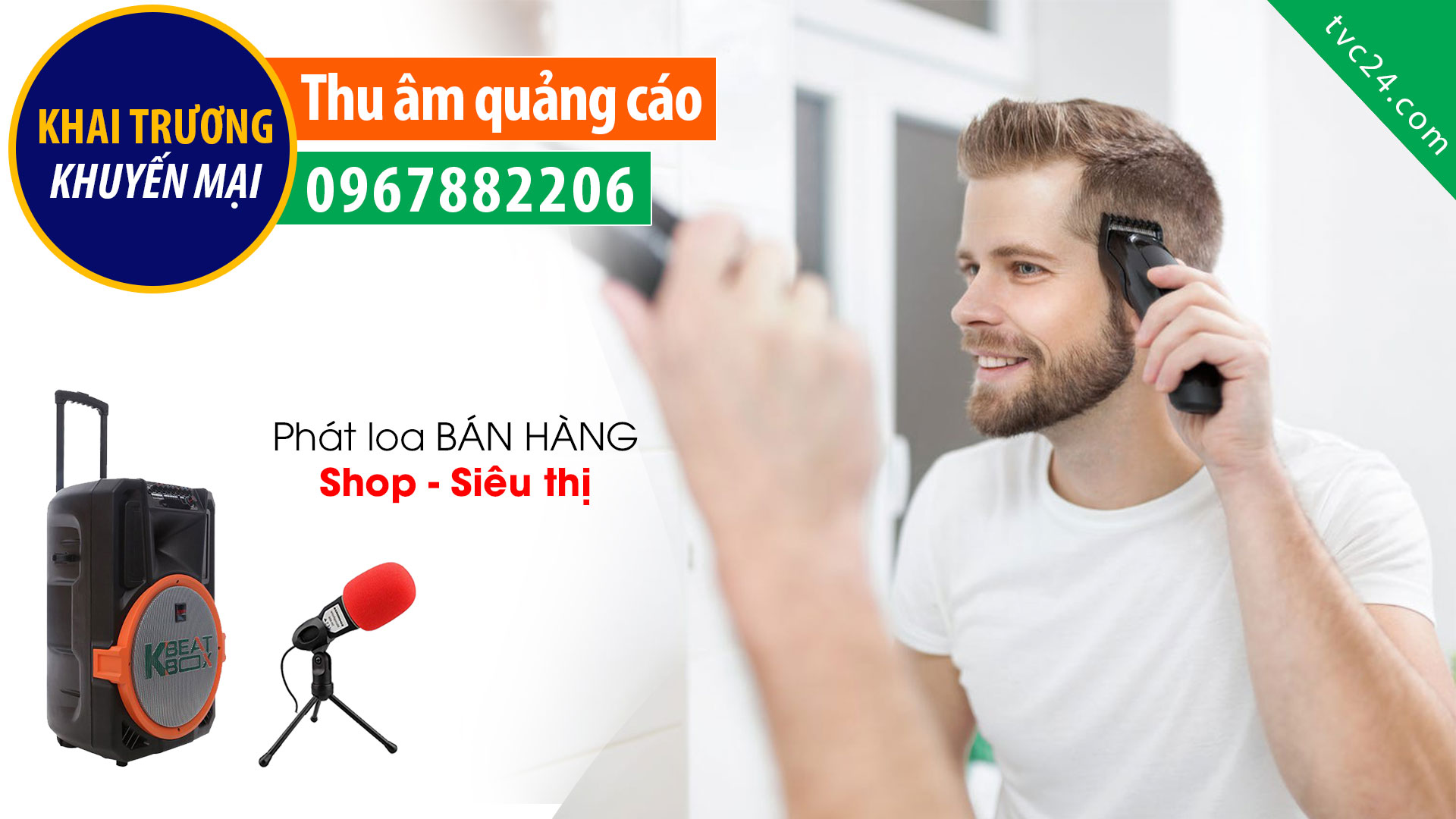 Thu âm quảng cáo cắt tóc nam SEVEN PLUS