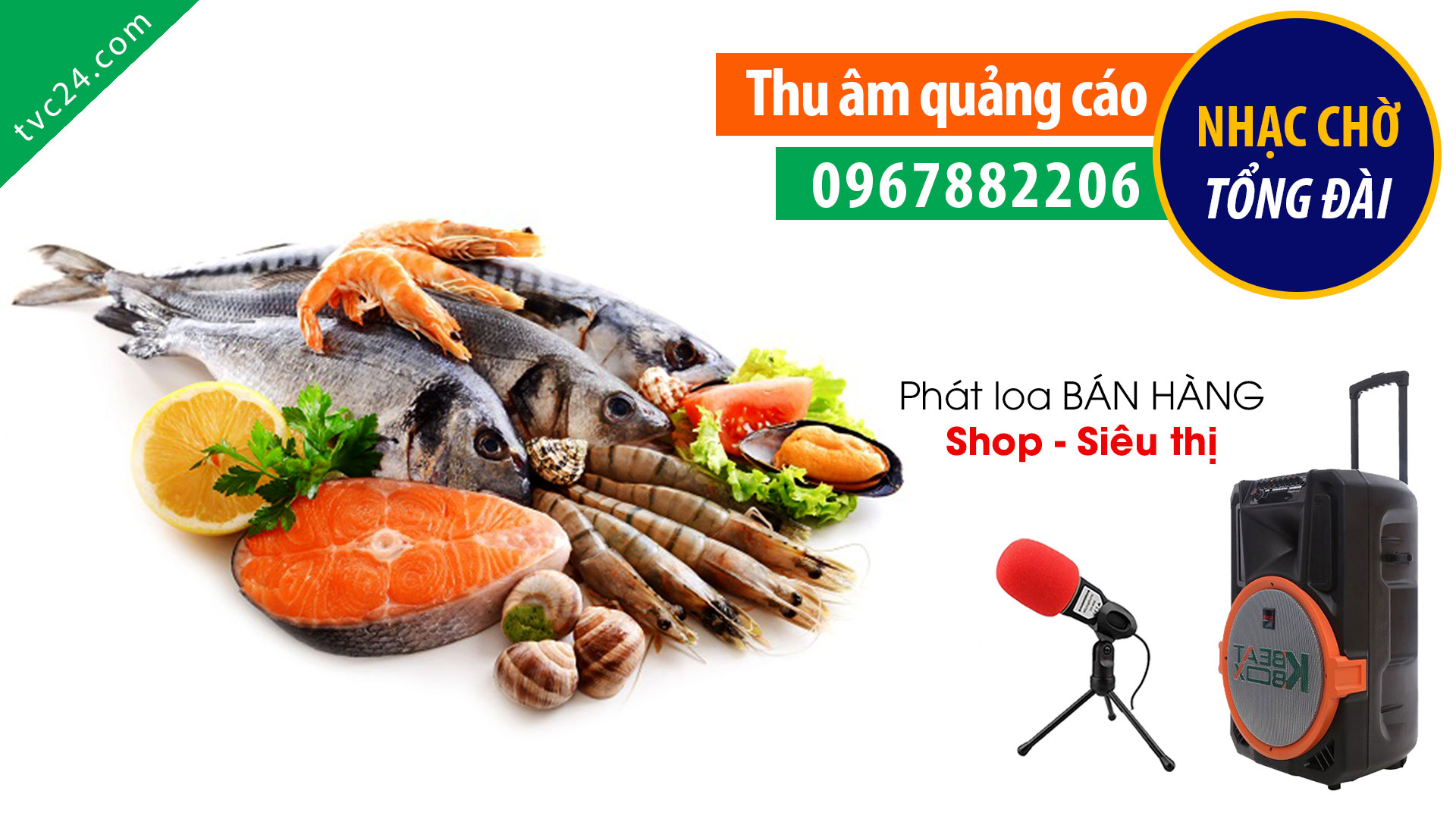 Thu âm quảng cáo vựa hải sản Hải Lâm thu âm giá tốt