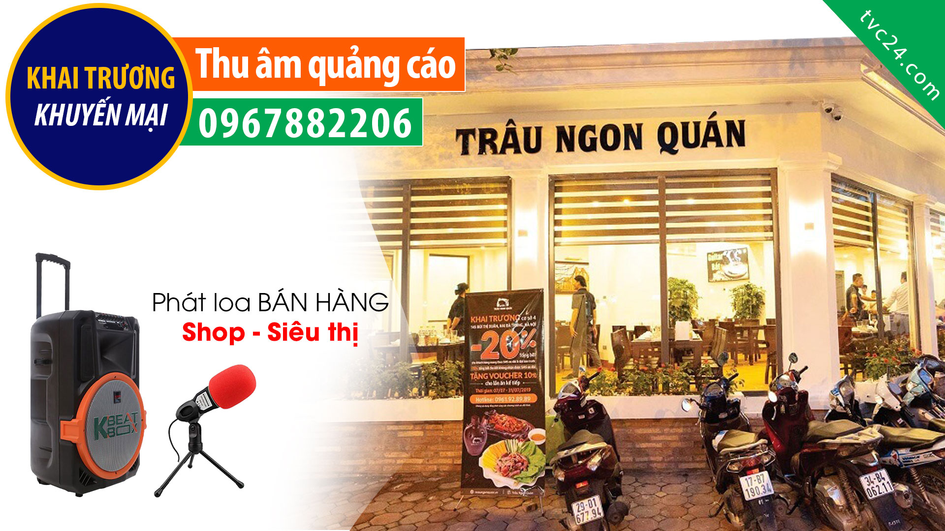 Thu âm tổng đài Trâu Ngon Quán MC giọng nữ miền Nam